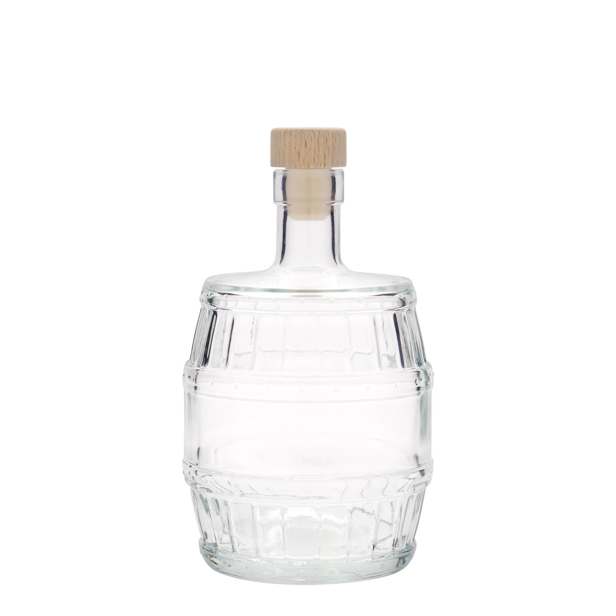 500 ml skleněná láhev „sud“, hrdlo: korek 500 ml skleněná láhev „sud“, hrdlo: korek