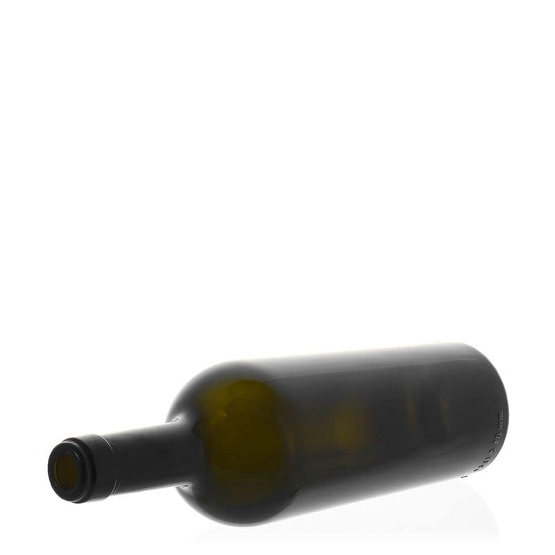 Lahev na víno 750 ml 'Imperiale', starožitná zelená, uzávěr: korek