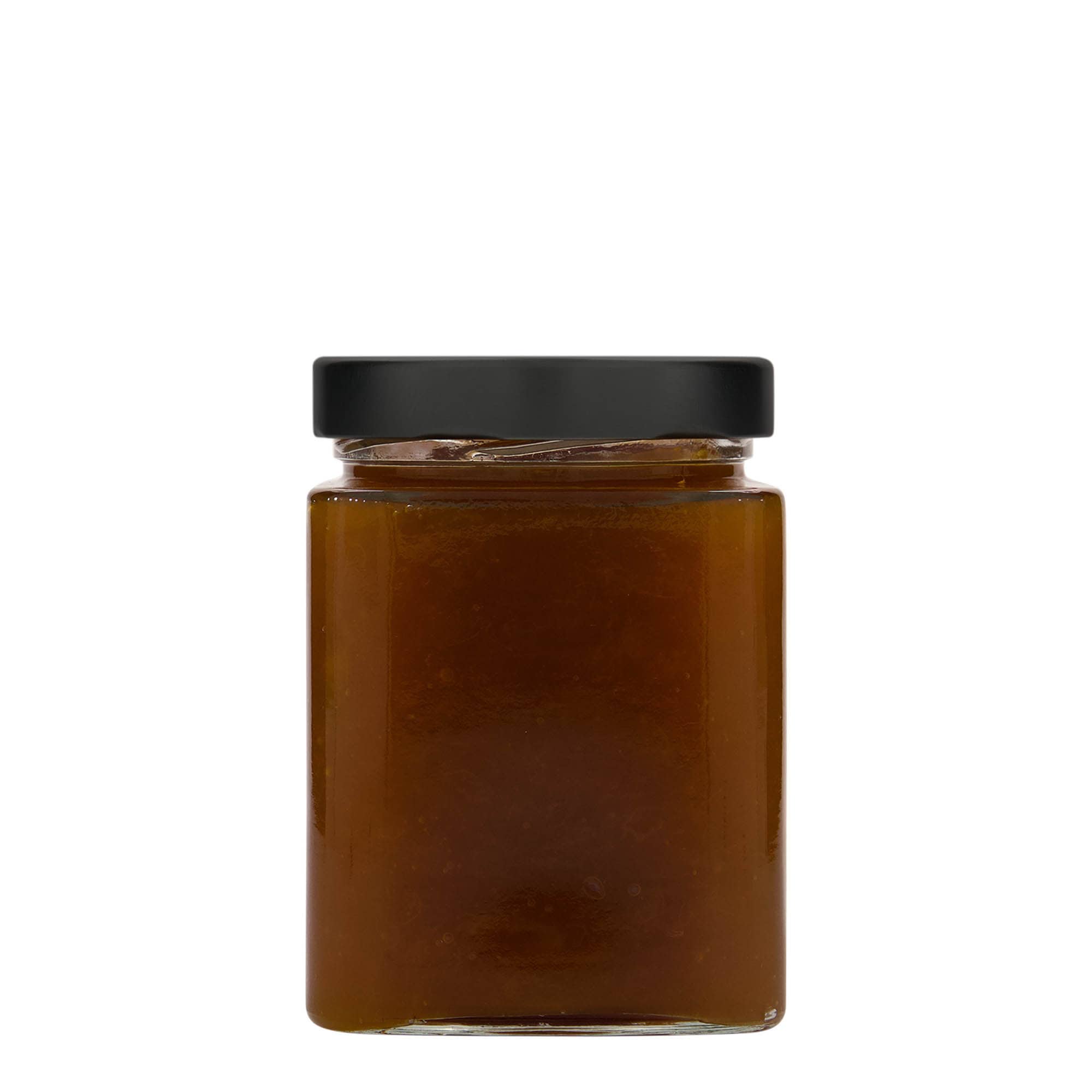 580 ml čtvercová sklenice 'Ikarus', hrdlo: Deep-Twist-Off (DTO 82)
