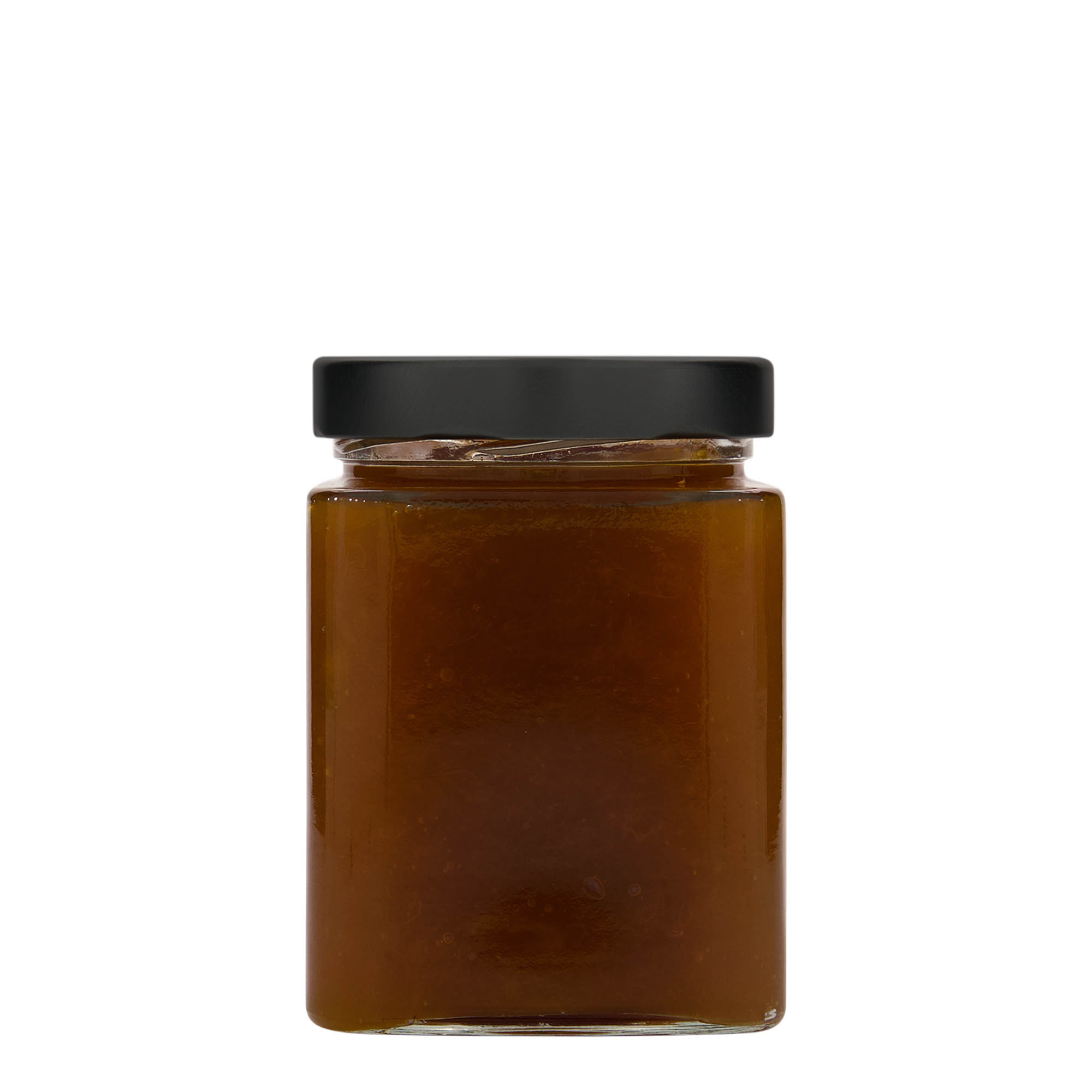580 ml čtvercová sklenice „Ikarus“, hrdlo: Deep-Twist-off (DTO 82)