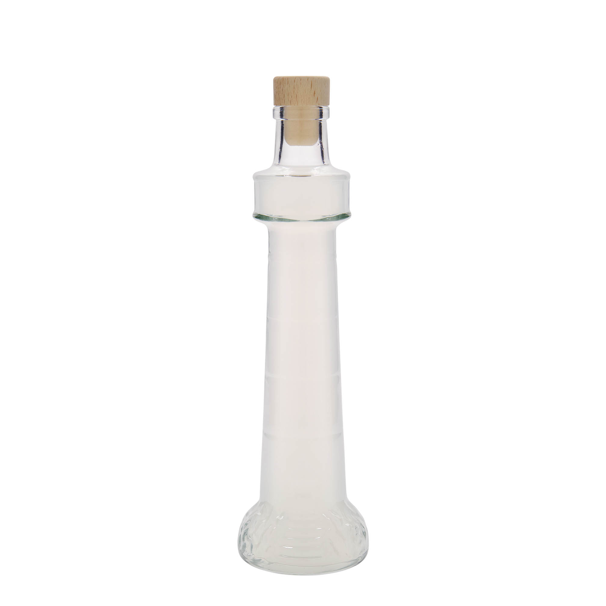 200 ml skleněná láhev 'Leuchtturm', hrdlo: korek