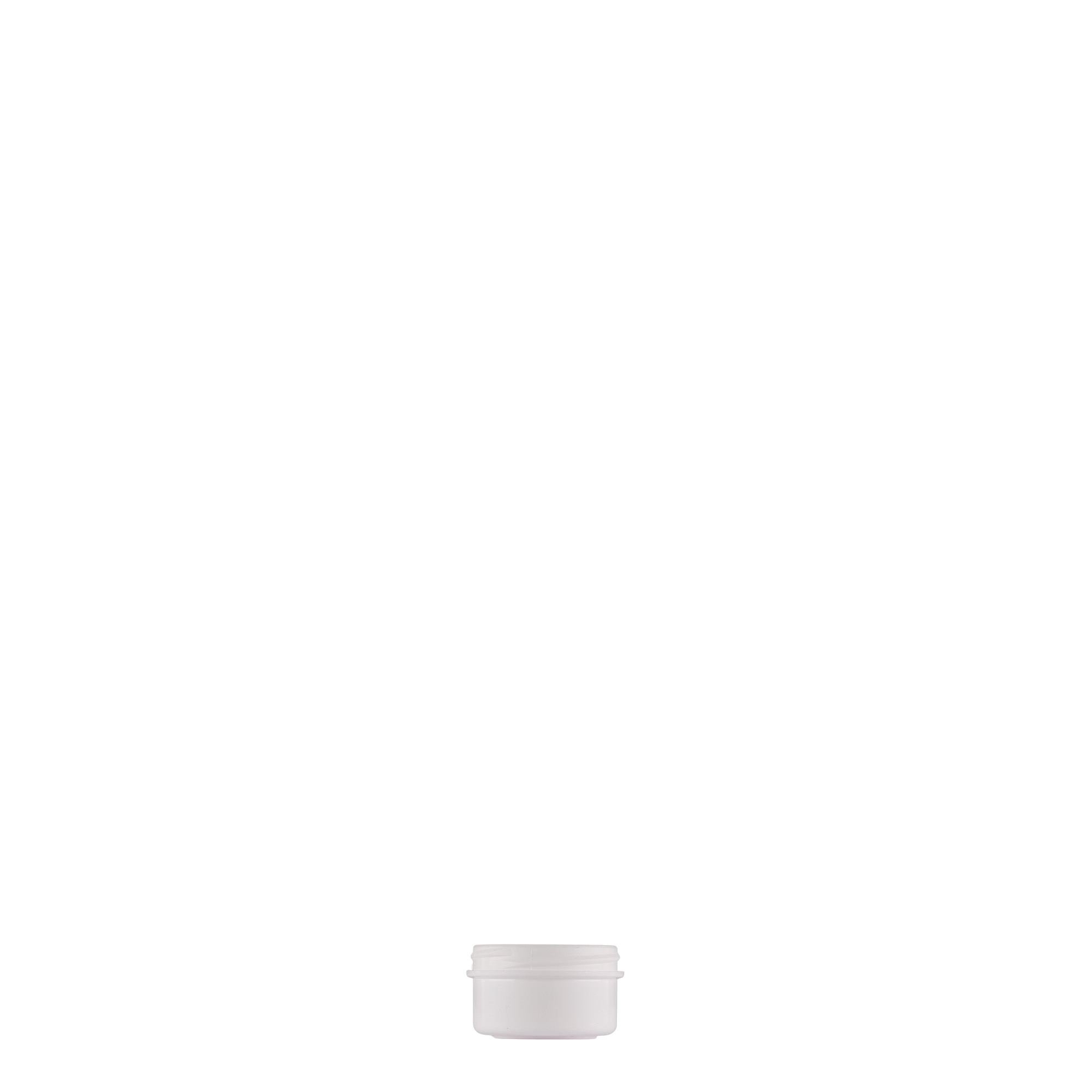6 ml plastová dóza 'White Line', PP, bílá, hrdlo: šroubovací uzávěr 6 ml plastová dóza 'White Line', PP, bílá, hrdlo: šroubovací uzávěr