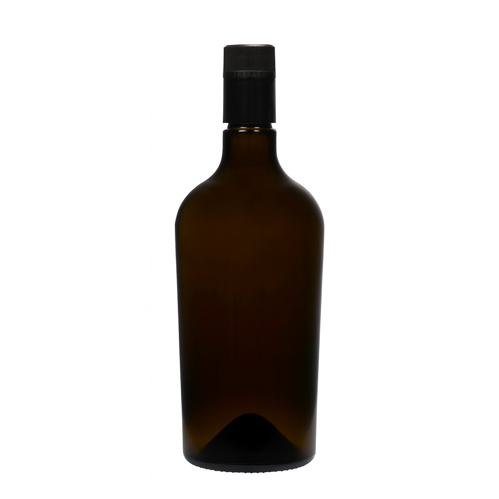 750 ml láhev na ocet/olej 'Oleum', sklo, antik zelená, hrdlo: DOP 750 ml láhev na ocet/olej 'Oleum', sklo, antik zelená, hrdlo: DOP