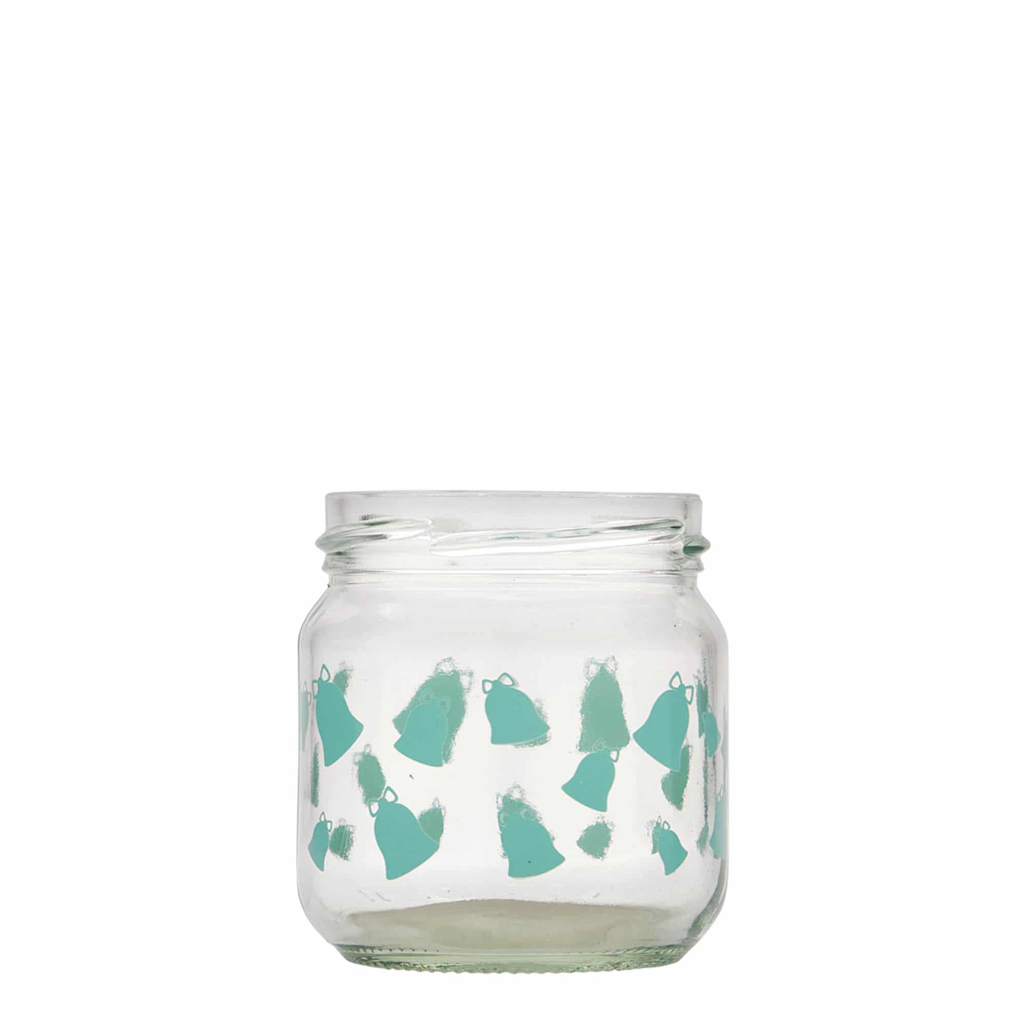 212 ml kulaté sklenice, motiv: zvoneček, okraj: Twist-Off (TO 66)