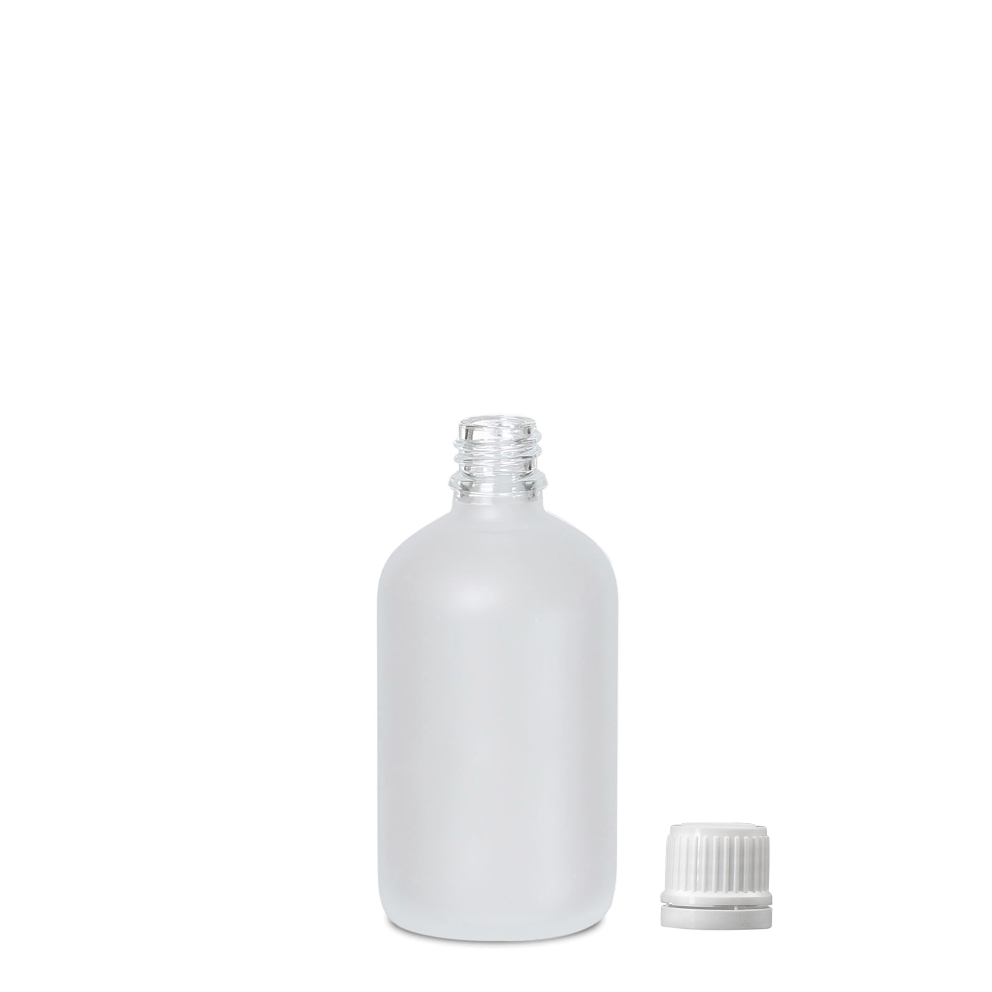 100 ml lékovka, sklo, matovaná, hrdlo: DIN 18