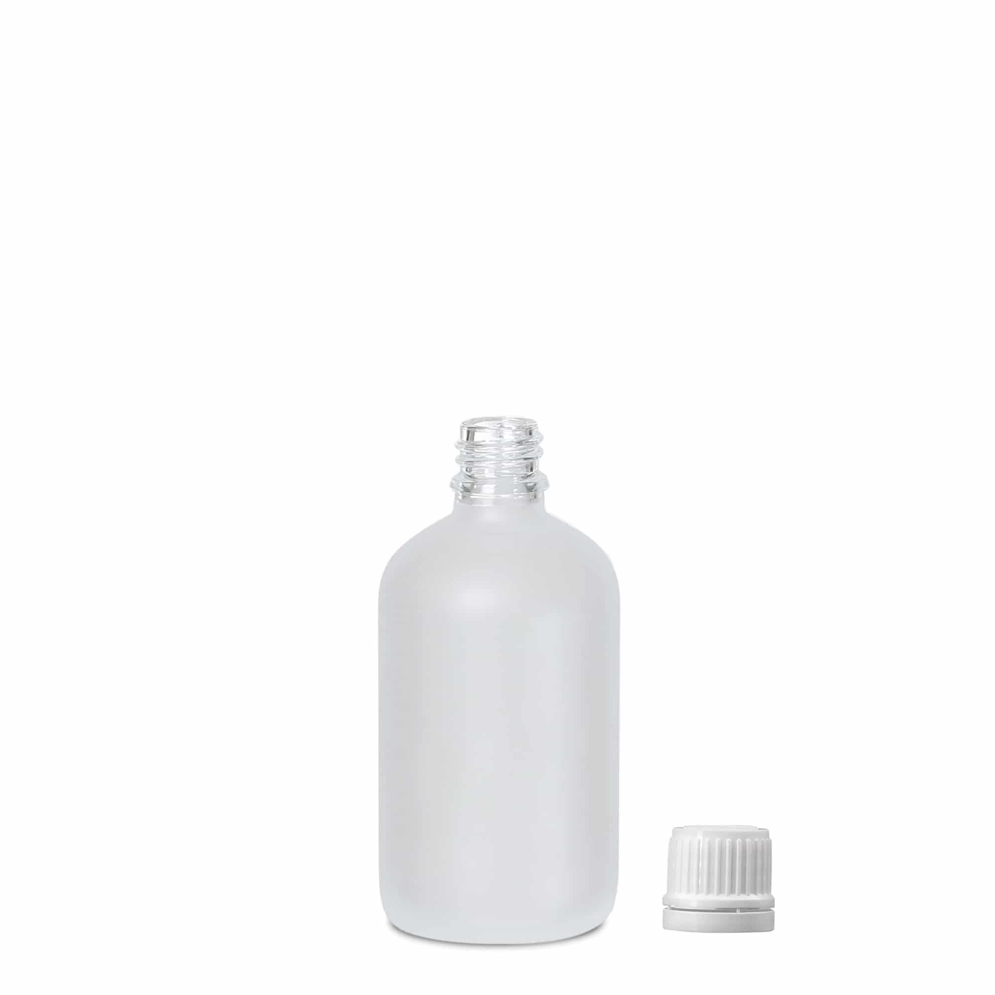 100 ml lékovka, sklo, matovaná, hrdlo: DIN 18