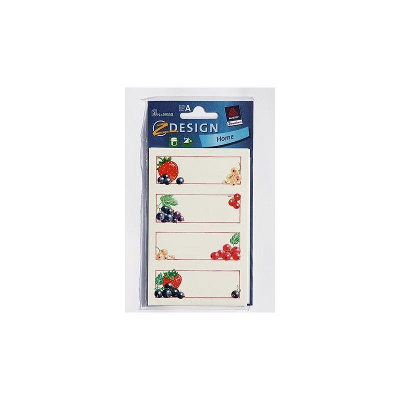 Zweckform etikety „Černý rybíz“, obdélníkové, papírové, vícebarevné Zweckform etikety „Černý rybíz“, obdélníkové, papírové, vícebarevné