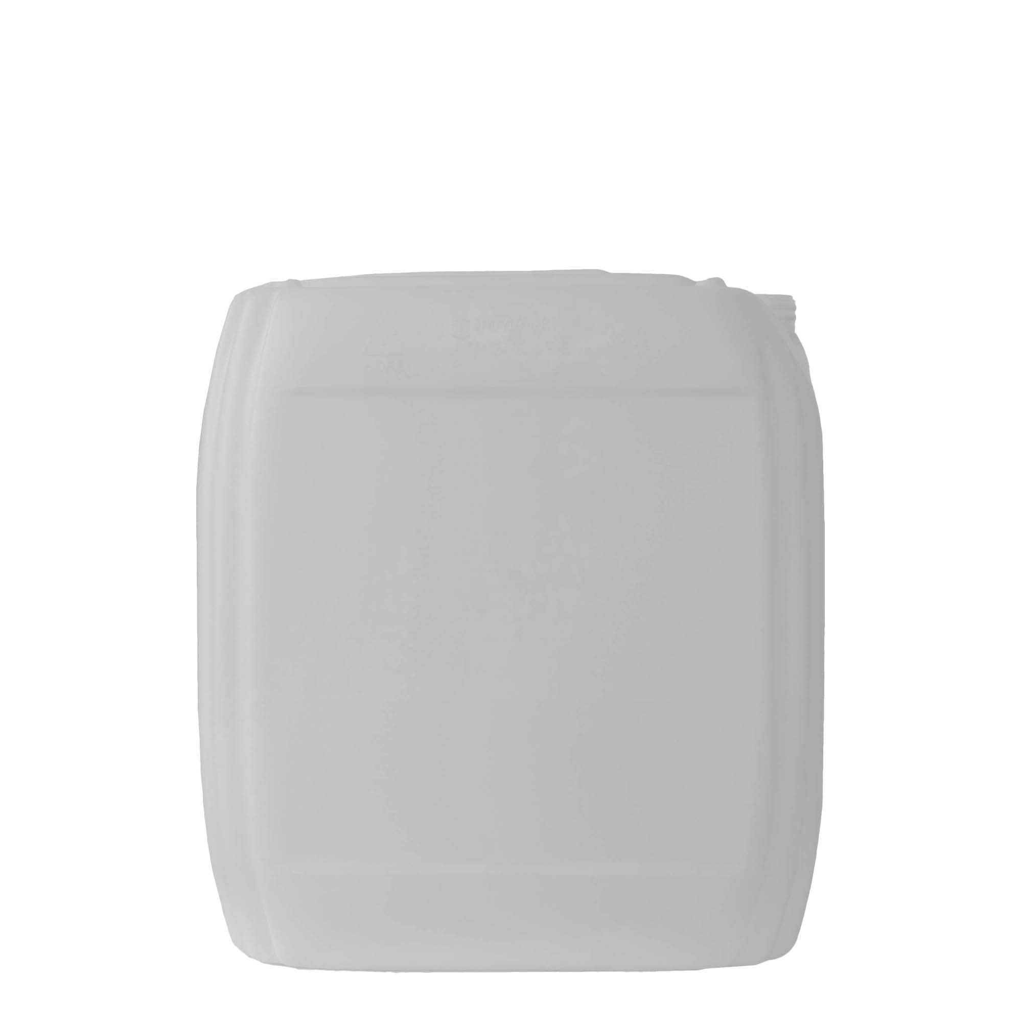 30 l kanystr, obdélníkový, HDPE plast, přírodní, hrdlo: ND 60