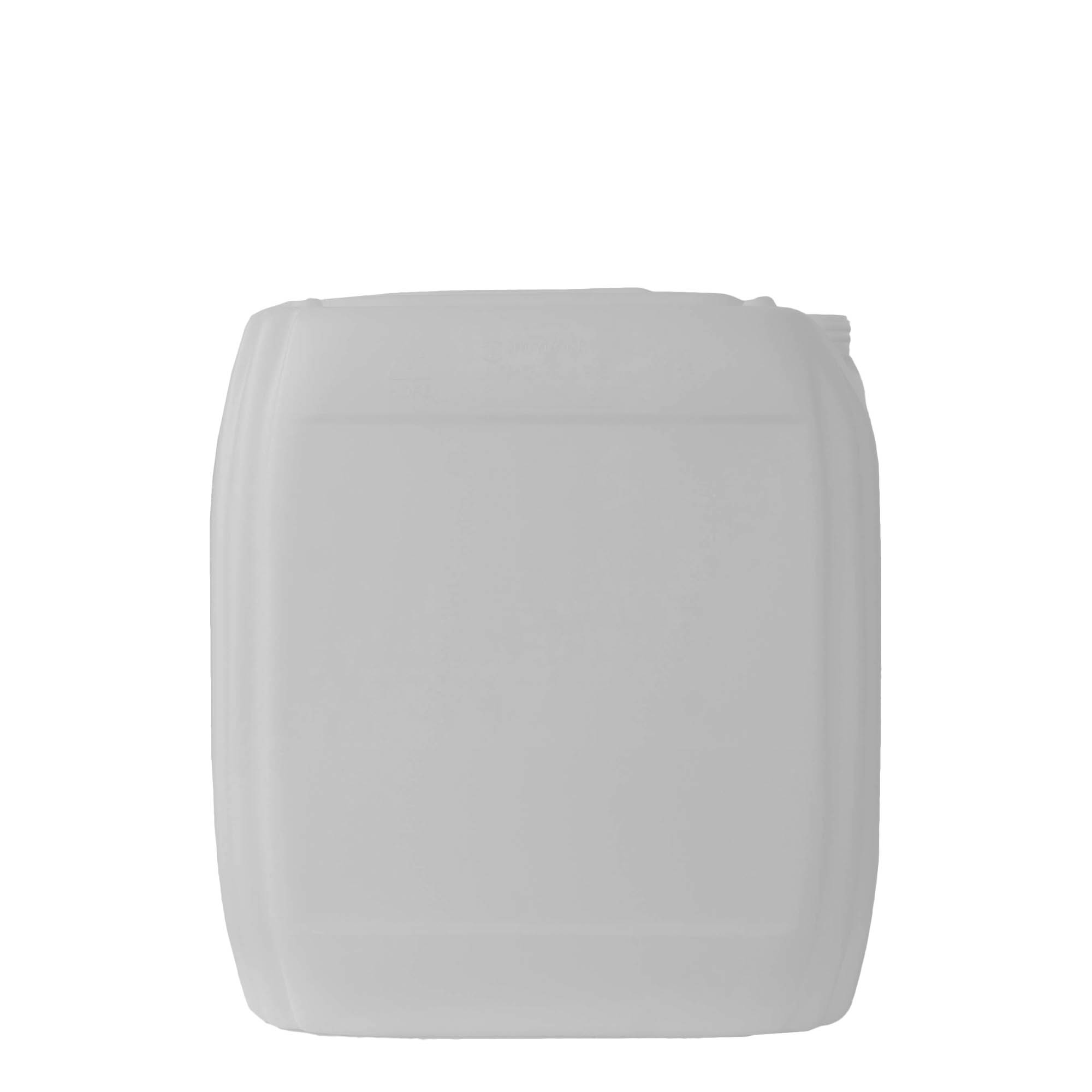 30 l kanystr, obdélníkový, HDPE plast, přírodní, hrdlo: ND 60