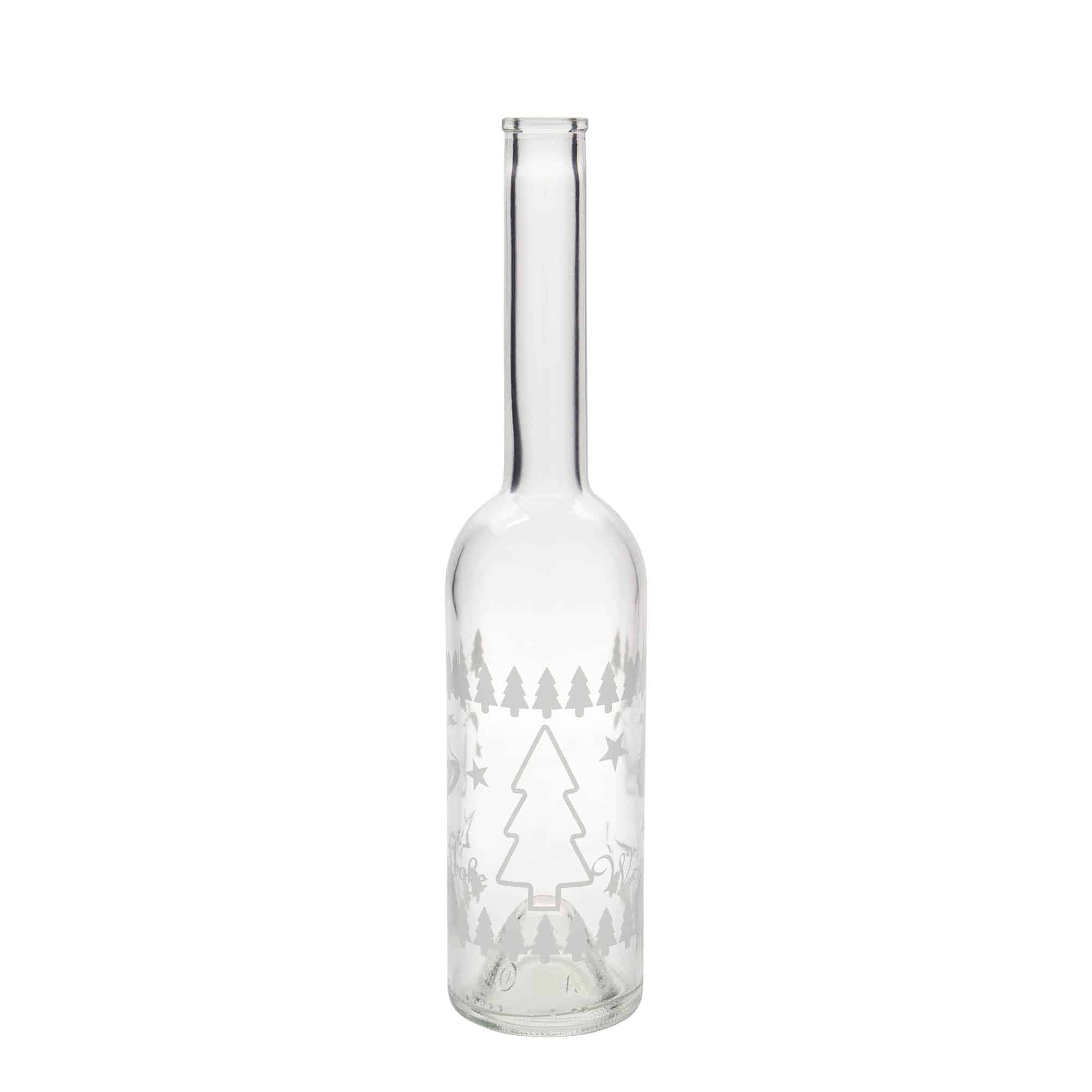 Skleněná lahev 500 ml 'Opera', motiv: Klasické Vánoce, uzávěr: korek Skleněná lahev 500 ml 'Opera', motiv: Klasické Vánoce, uzávěr: korek