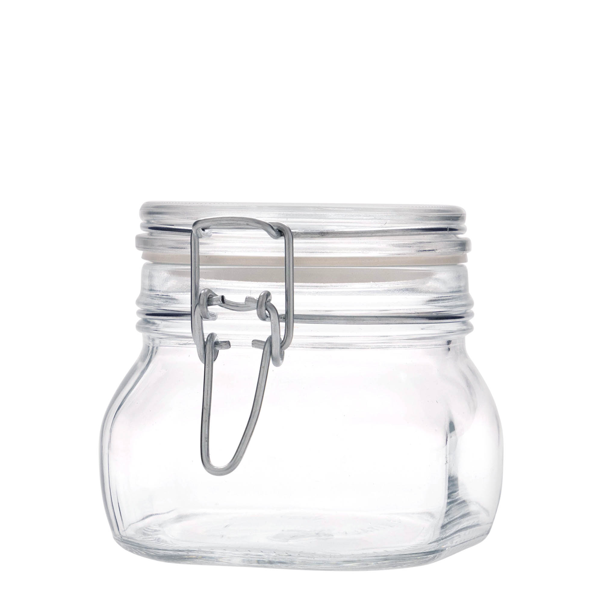 500 ml drátové zavírací sklenice 'Fido', čtvercová, hrdlo: drátové zavírání 500 ml drátové zavírací sklenice 'Fido', čtvercová, hrdlo: drátové zavírání