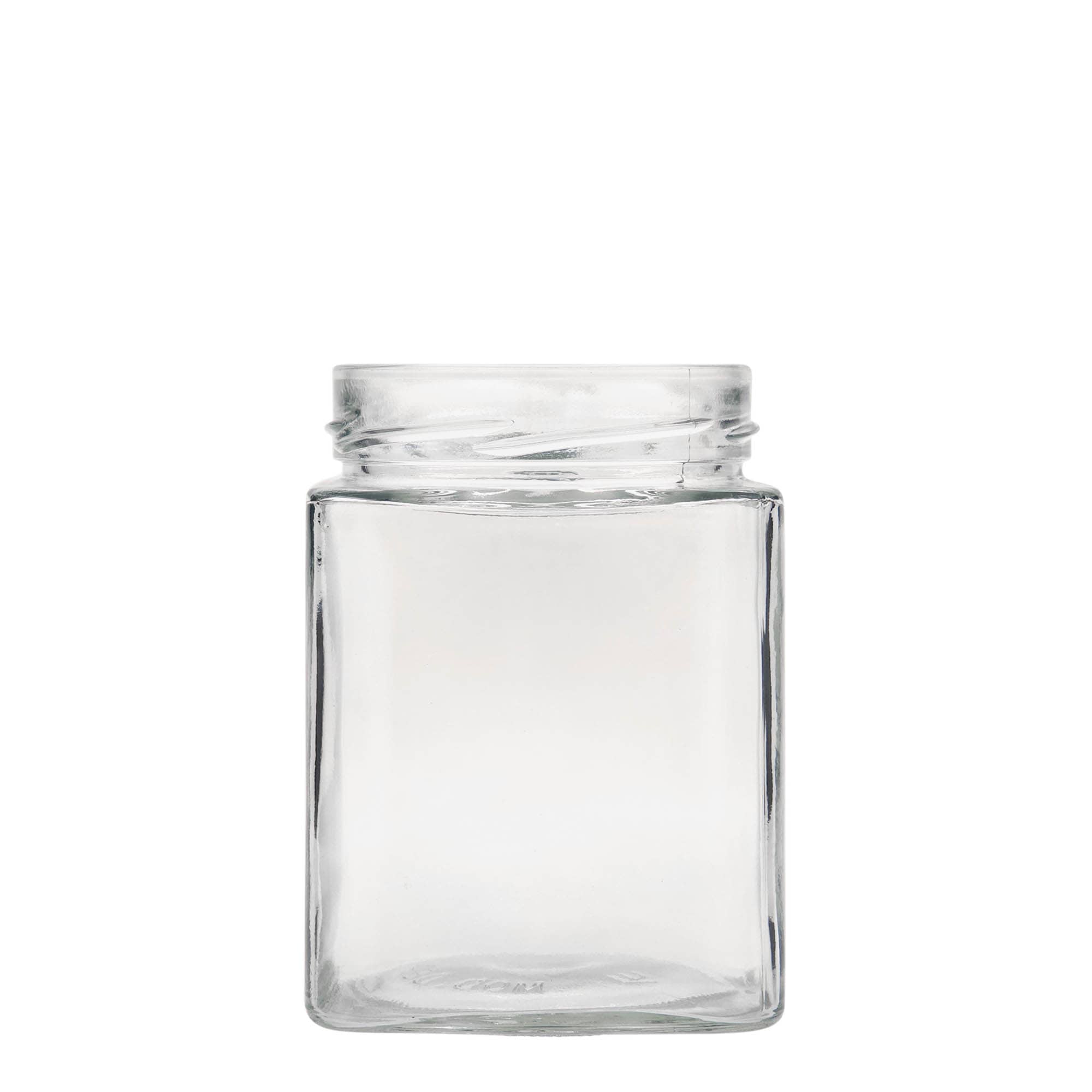 580 ml čtvercová sklenice 'Ikarus', hrdlo: Deep-Twist-Off (DTO 82)
