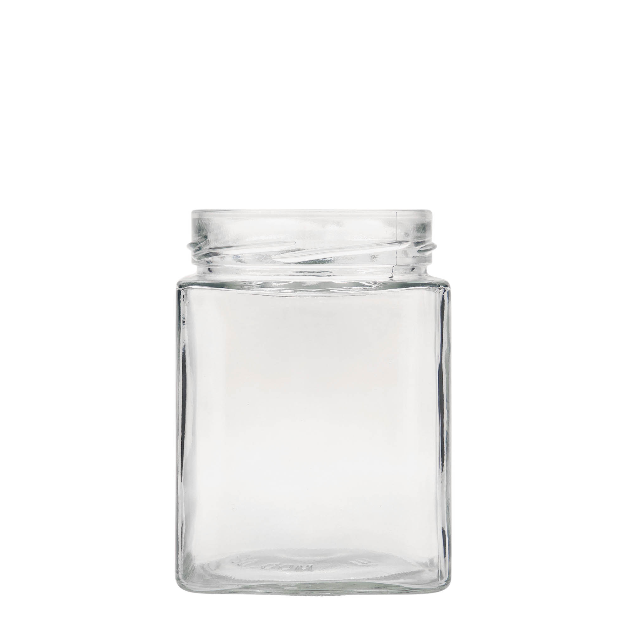 580 ml čtvercová sklenice 'Ikarus', hrdlo: Deep-Twist-Off (DTO 82)