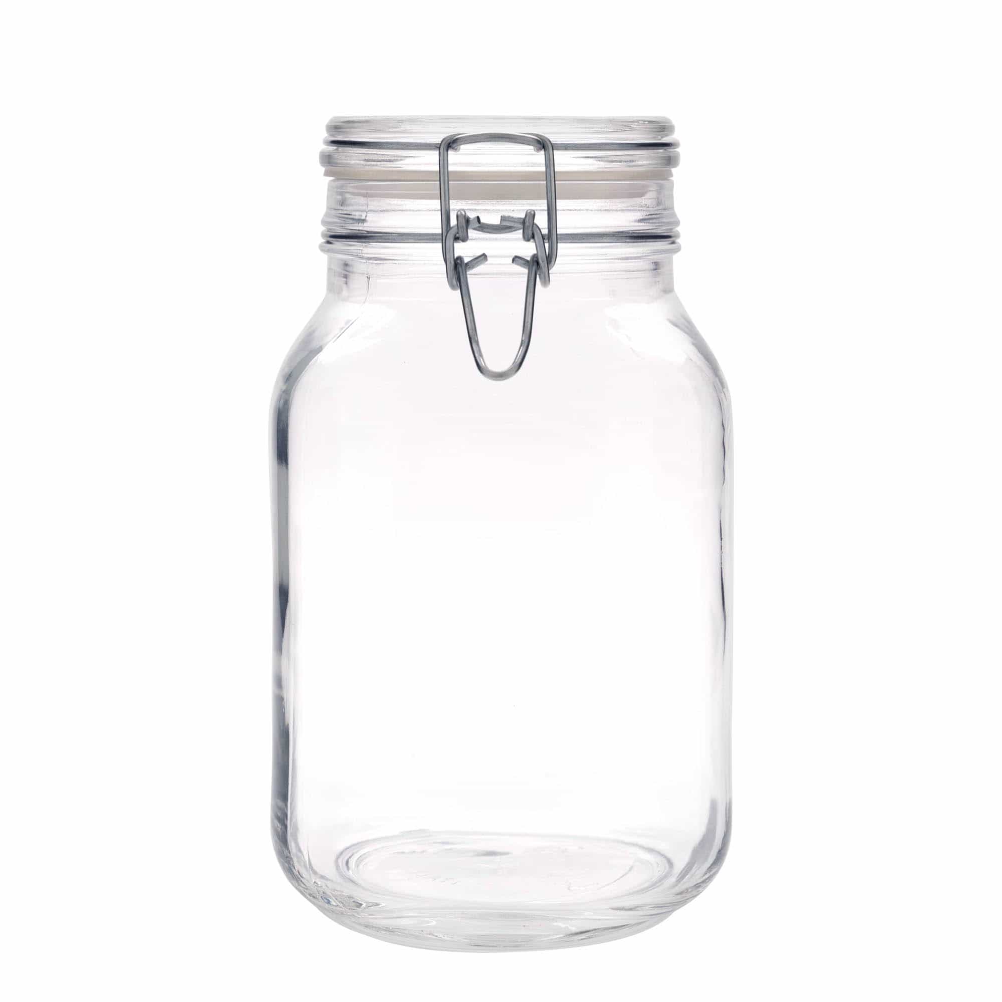 Sklenice s drátěným uzávěrem 2000 ml 'Fido', čtvercová, uzávěr: drátěný uzávěr Sklenice s drátěným uzávěrem 2000 ml 'Fido', čtvercová, uzávěr: drátěný uzávěr