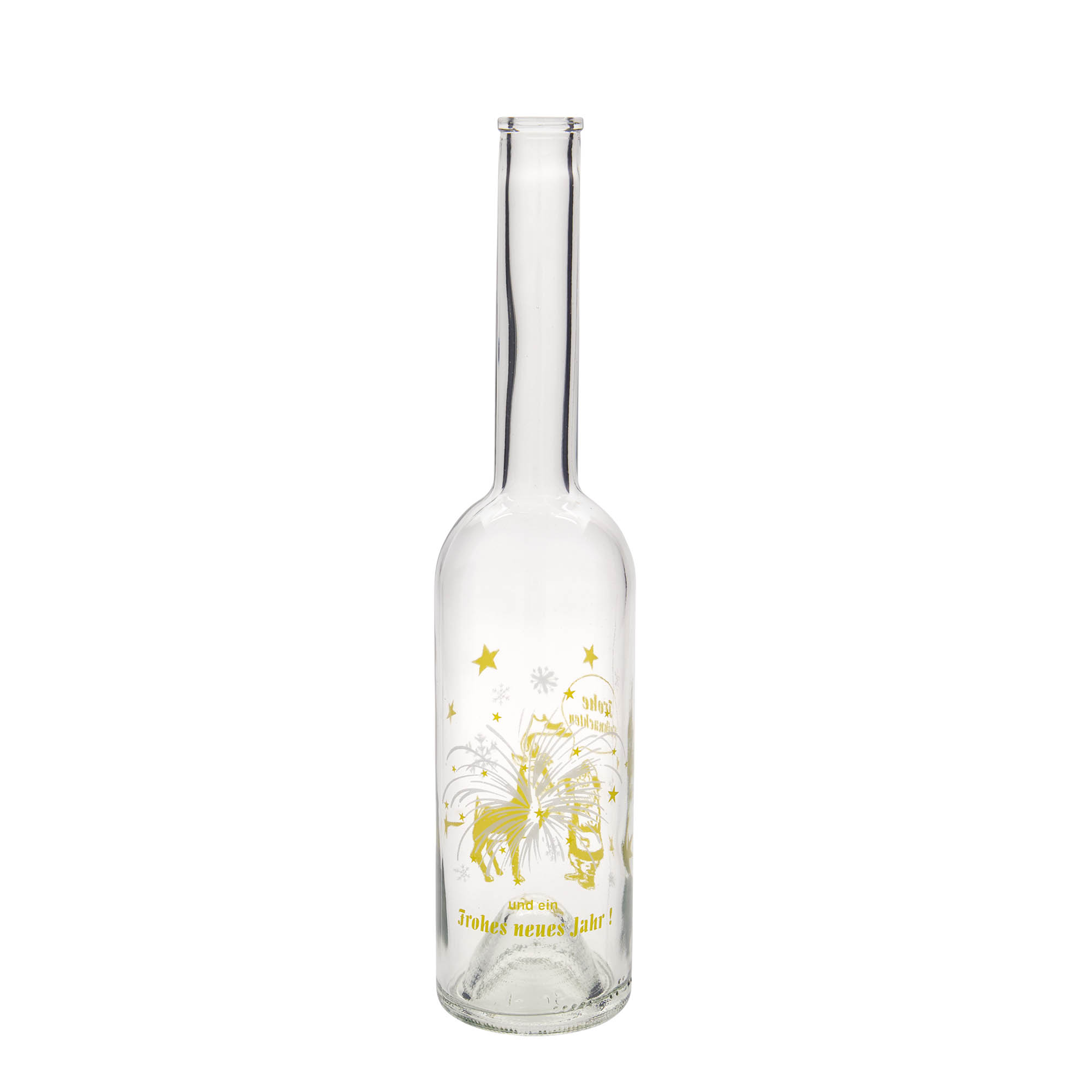 500 ml skleněná láhev 'Opera', motiv: ohňostroj, hrdlo: korek