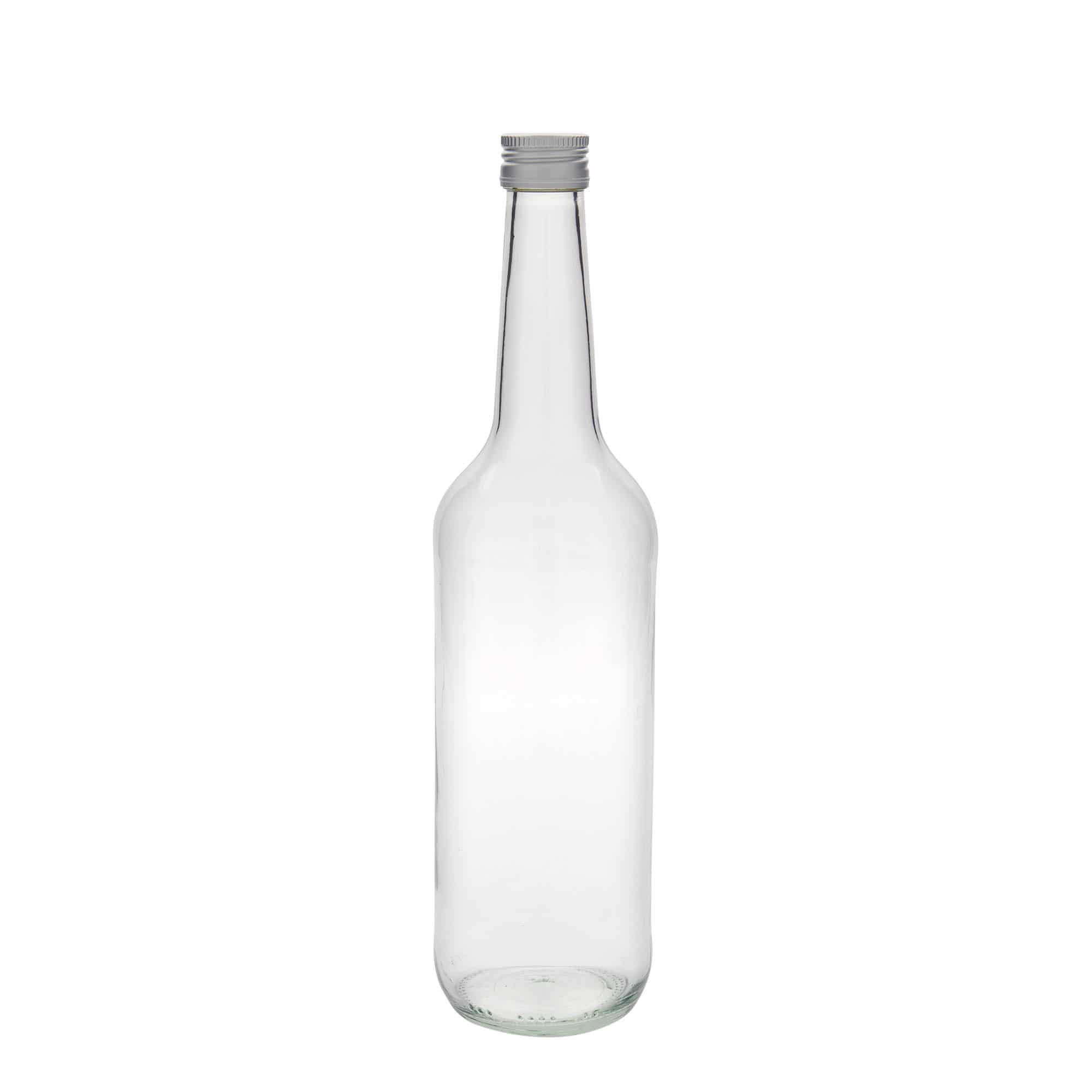 Skleněná lahev 700 ml rovné hrdlo, uzávěr: PP 28