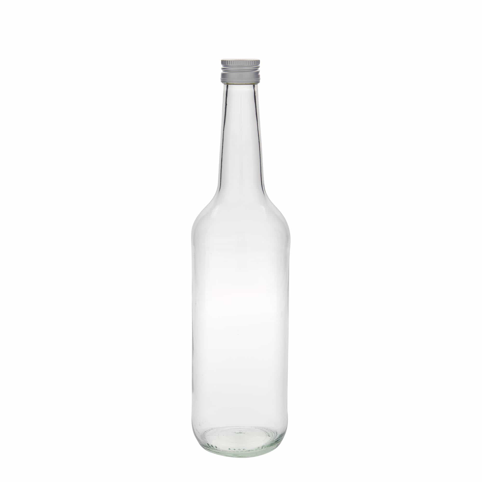 700 ml skleněná láhev s přímým hrdlem, hrdlo: PP 28