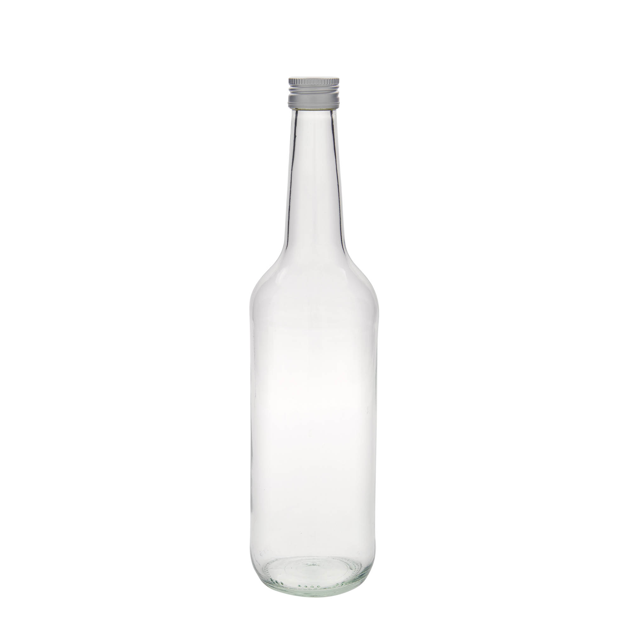 700 ml skleněná láhev s přímým hrdlem, hrdlo: PP 28