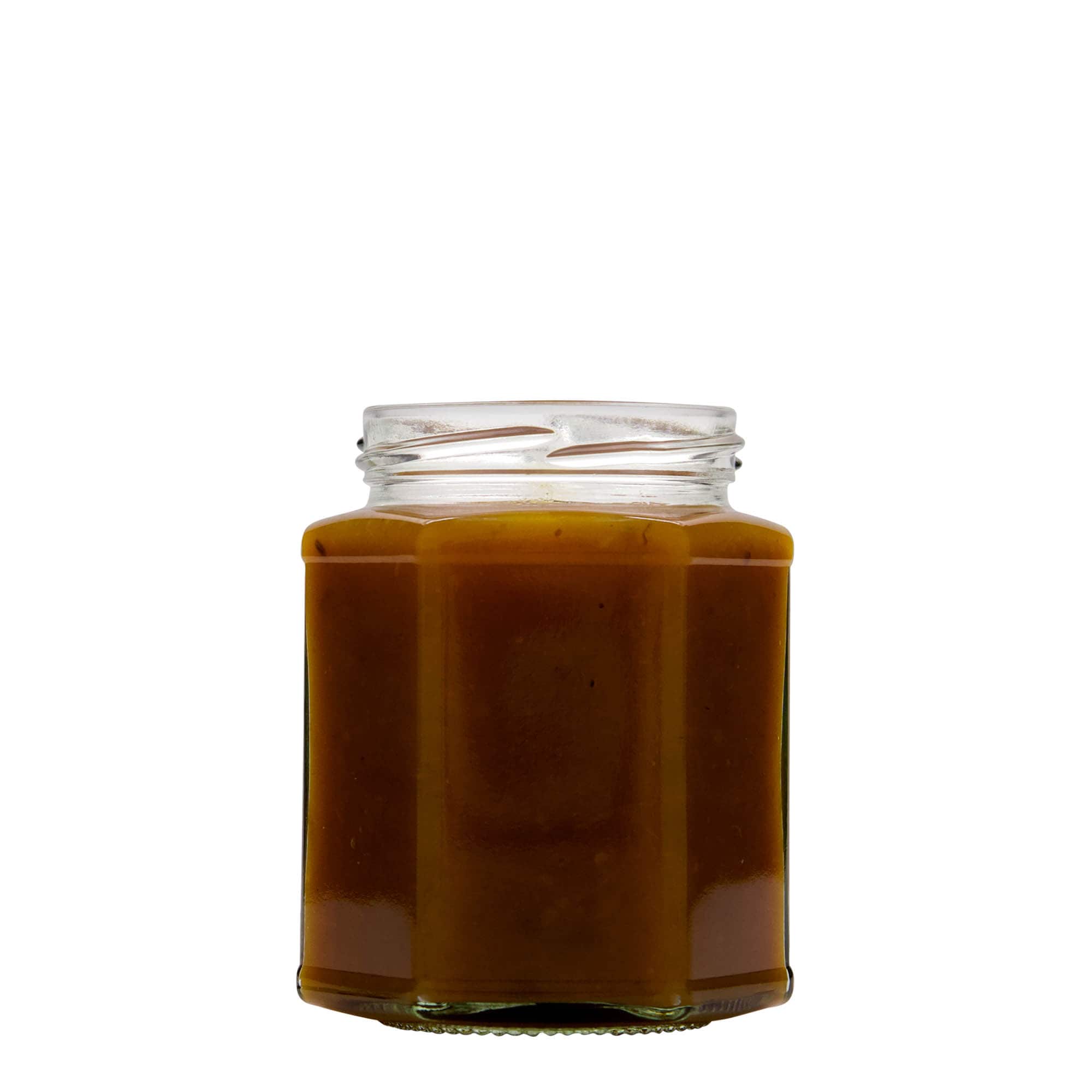 324 ml šestihranná sklenice, hrdlo: Twist-Off (TO 66)