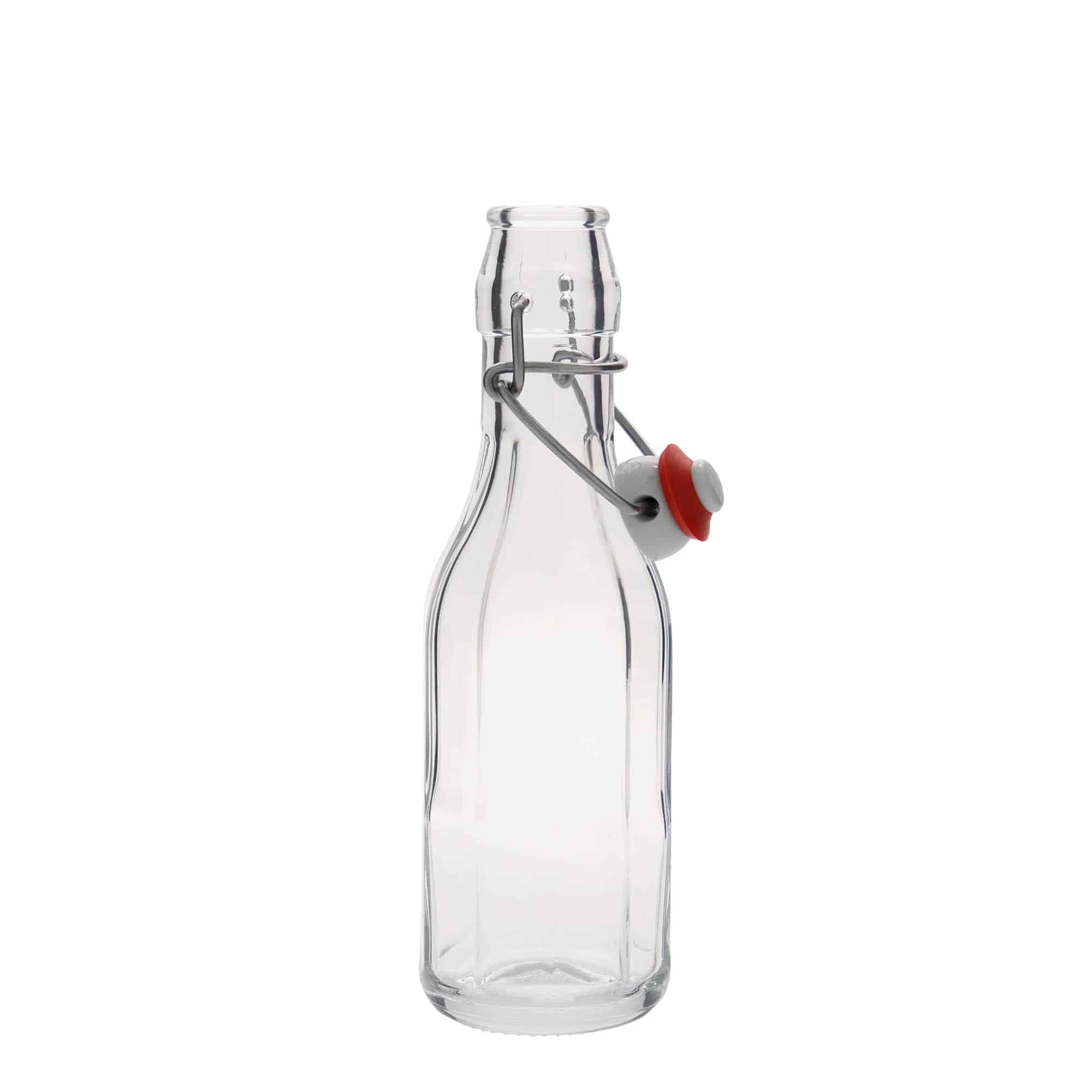 Skleněná lahev 250 ml 'Bravo', desetiúhelníková, uzávěr: třmenový uzávěr