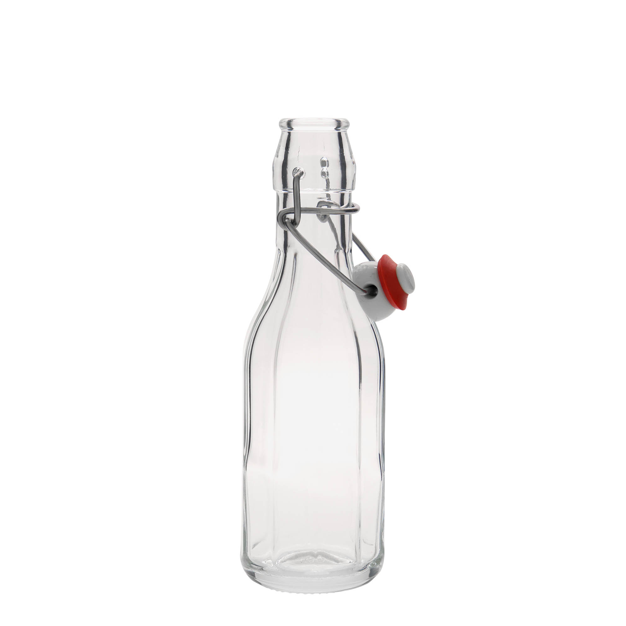 250 ml skleněná lahev 'Bravo', desetiboká, hrdlo: s pákovým uzávěrem 250 ml skleněná lahev 'Bravo', desetiboká, hrdlo: s pákovým uzávěrem