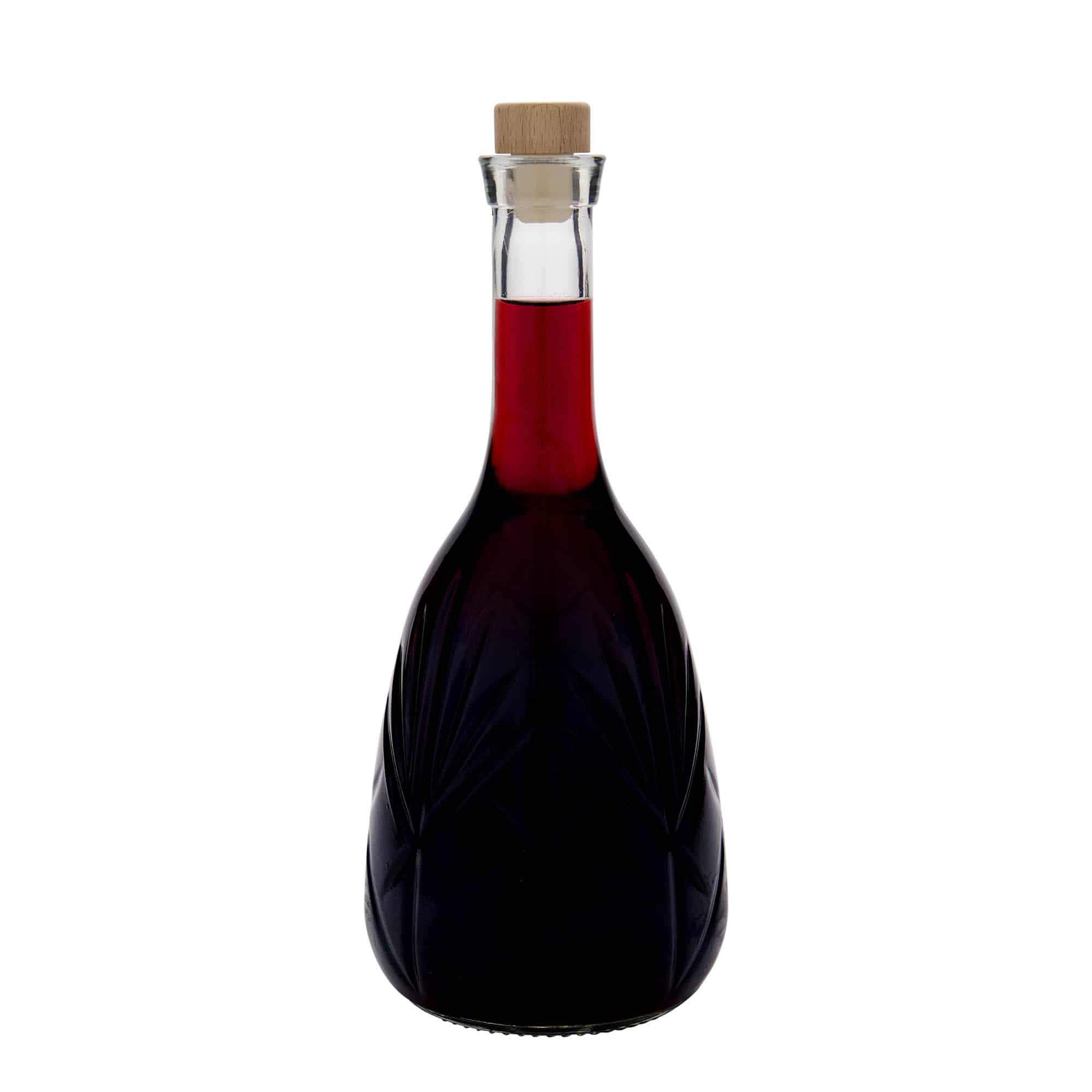 Skleněná lahev 1000 ml 'Reliefa', uzávěr: korek