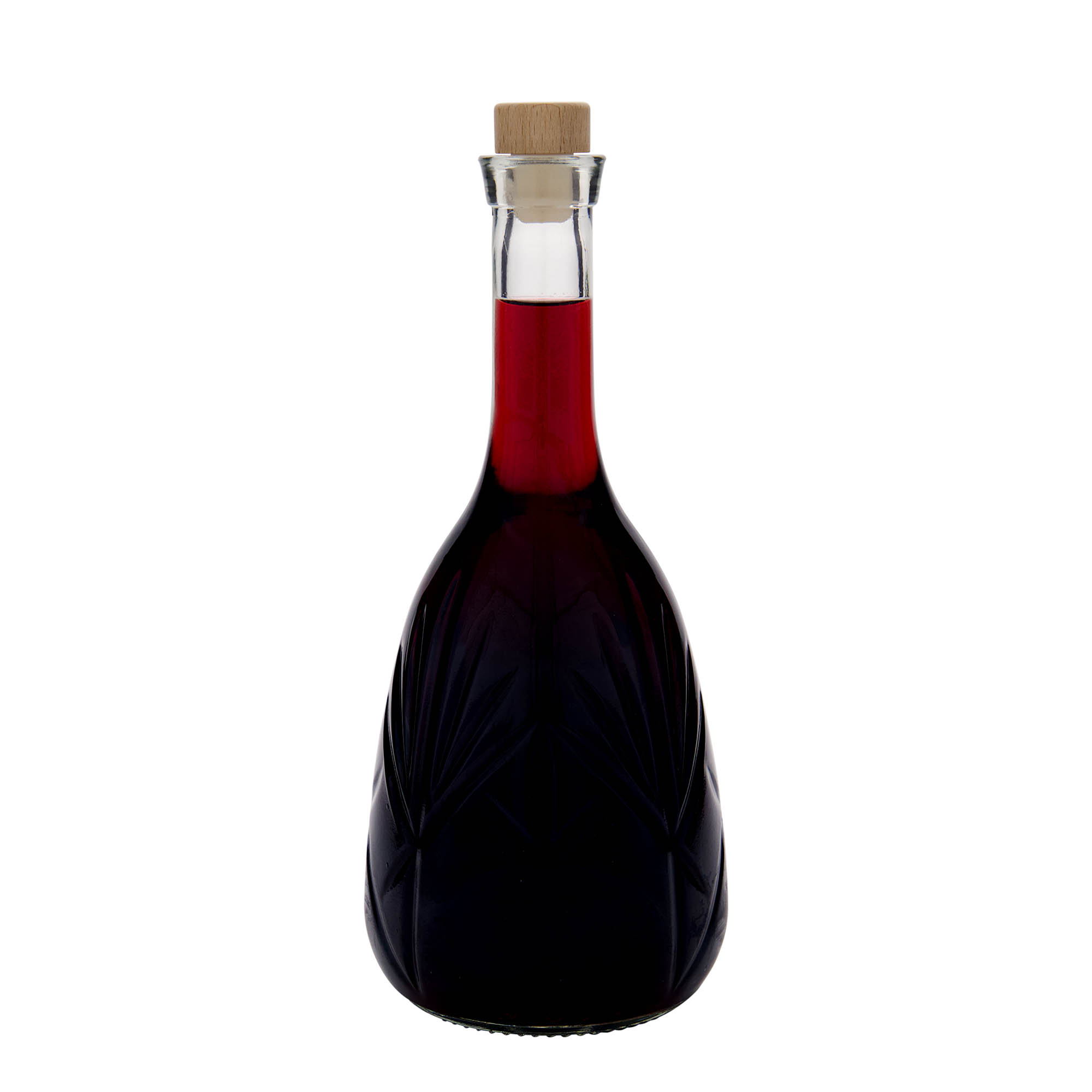 1.000 ml skleněná láhev 'Reliefa', hrdlo: korek