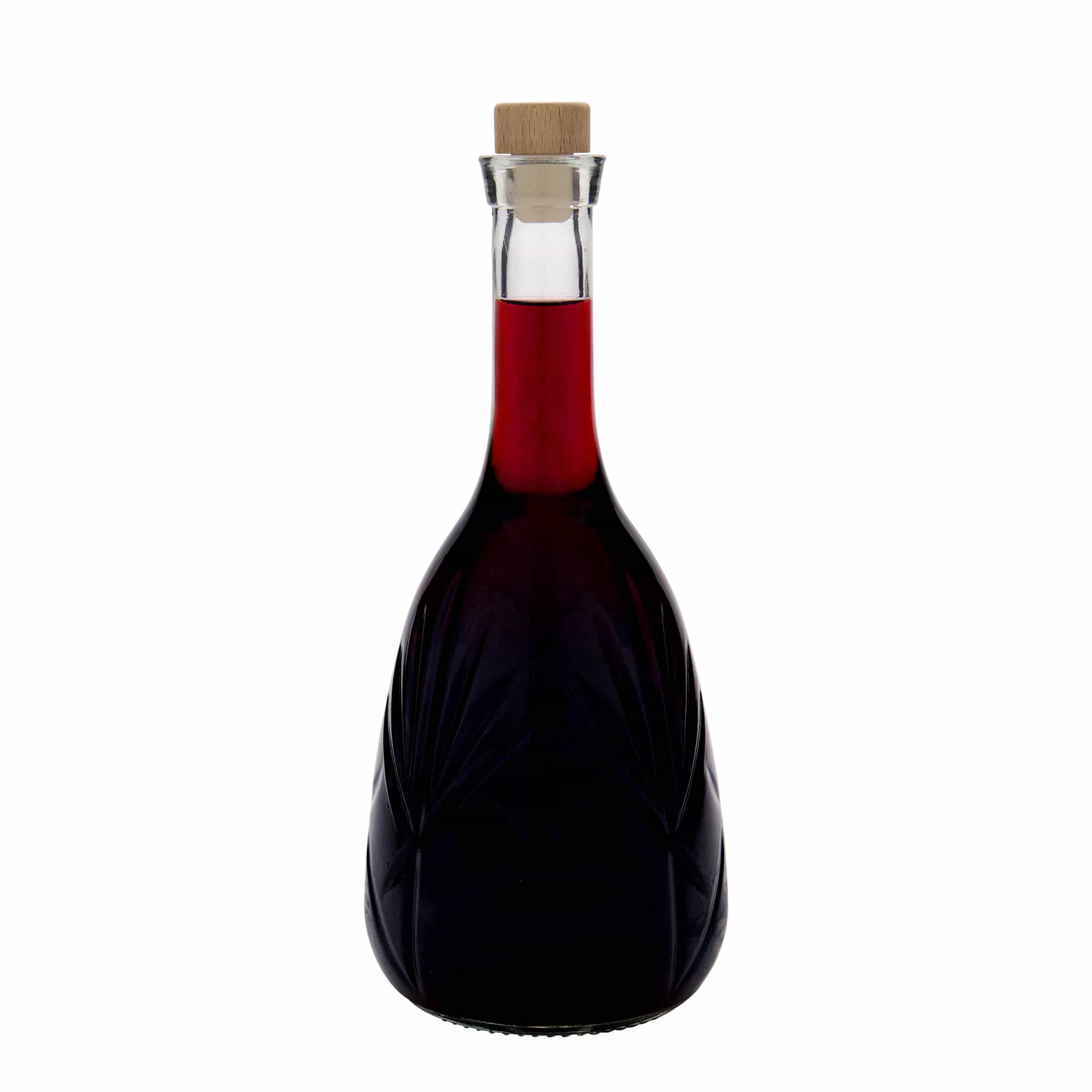 1.000 ml skleněná láhev 'Reliefa', hrdlo: korek