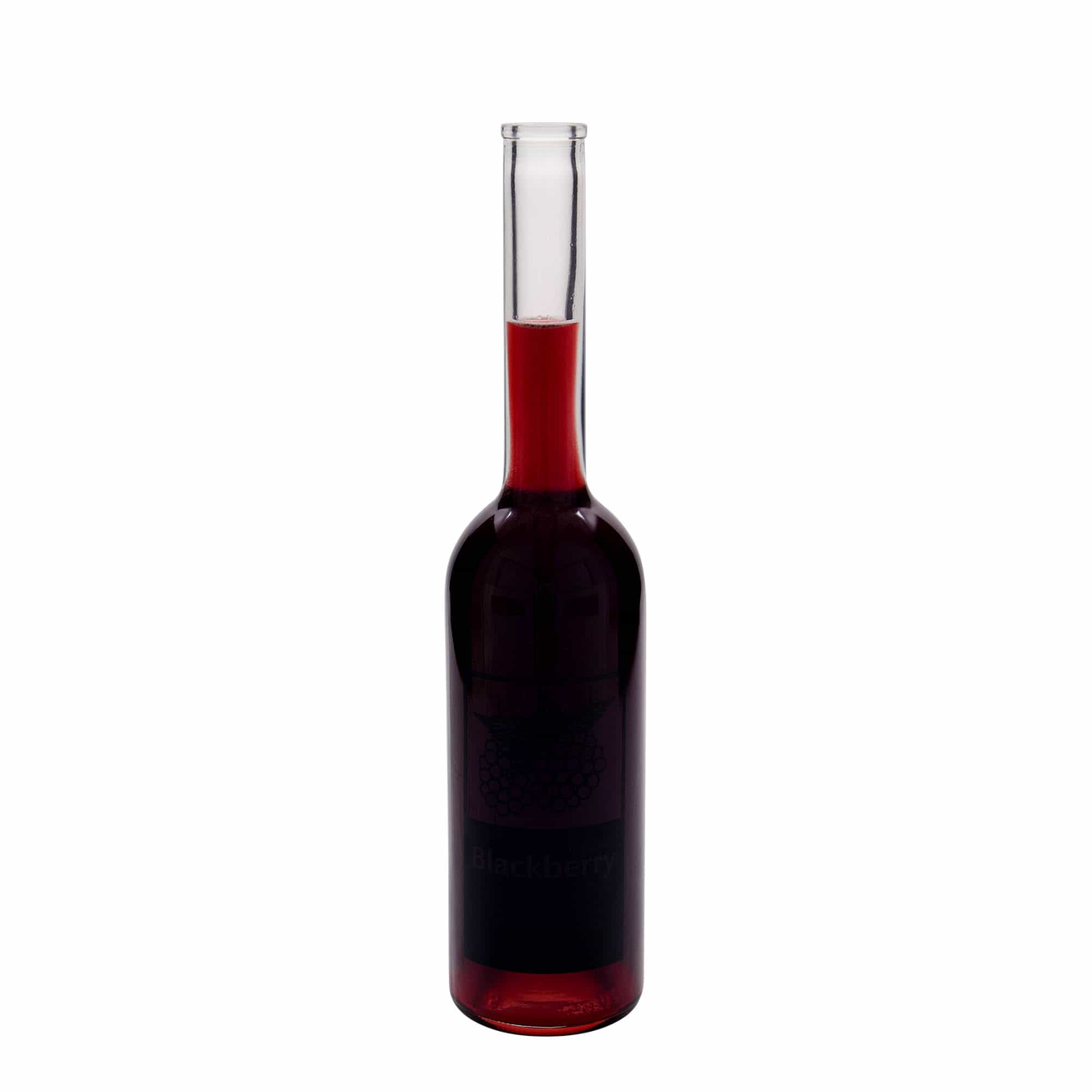 500 ml skleněná láhev 'Opera', motiv: ostružina, hrdlo: korek
