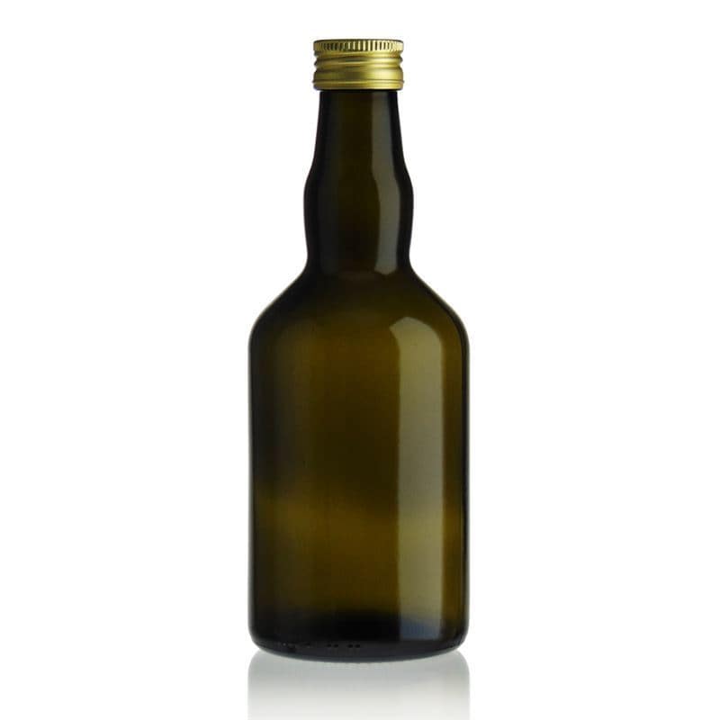 Skleněná lahev 500 ml 'Olona', starožitná zelená, uzávěr: PP 31,5