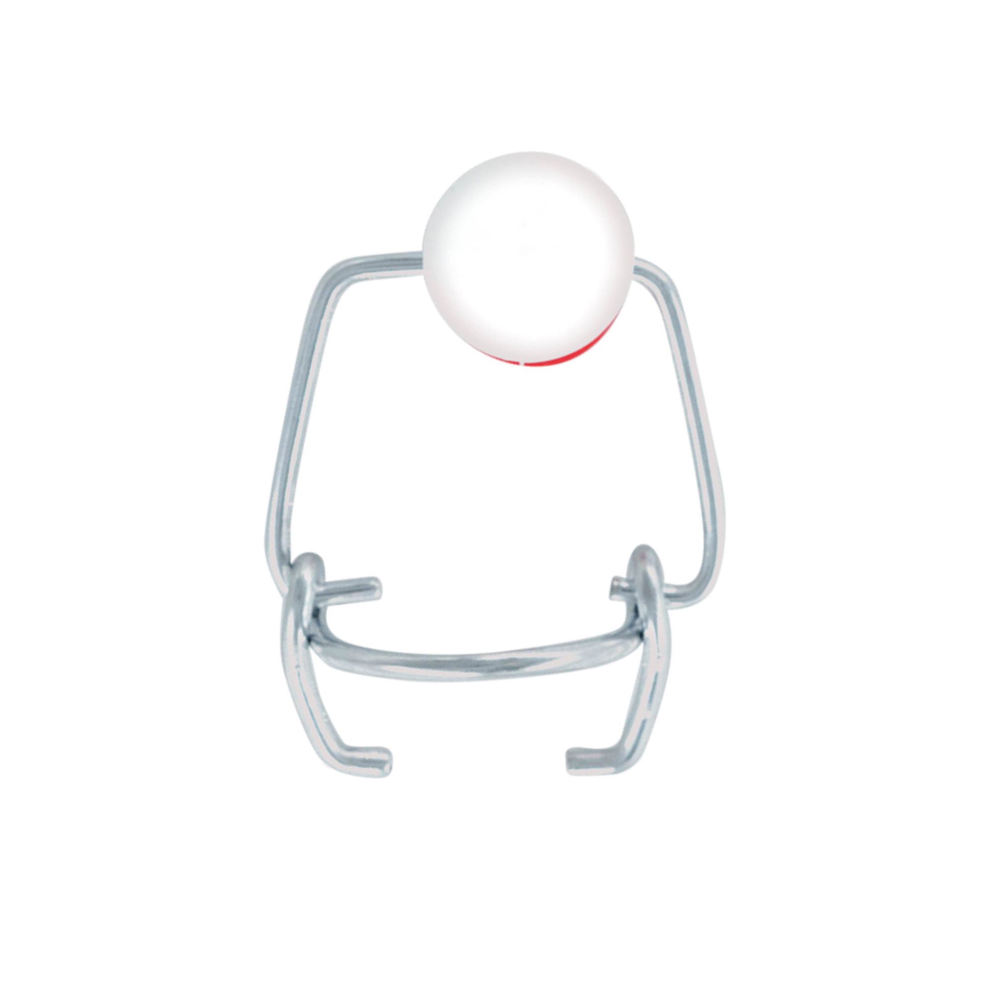 Mini spona na oblečení, plastová, červeno-bílá Mini spona na oblečení, plastová, červeno-bílá