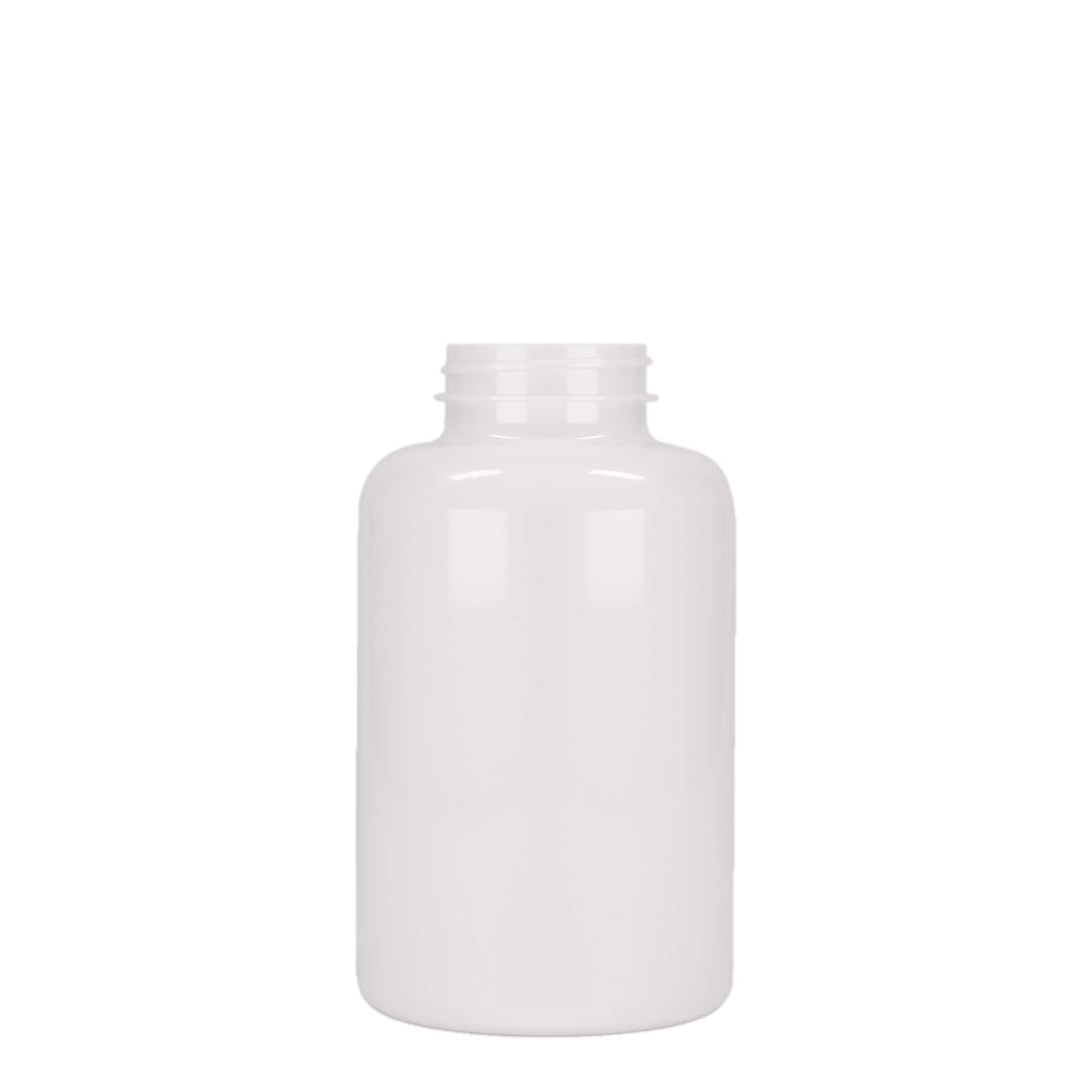 500 ml PET lahvička, plast, bílá, hrdlo: 45/400