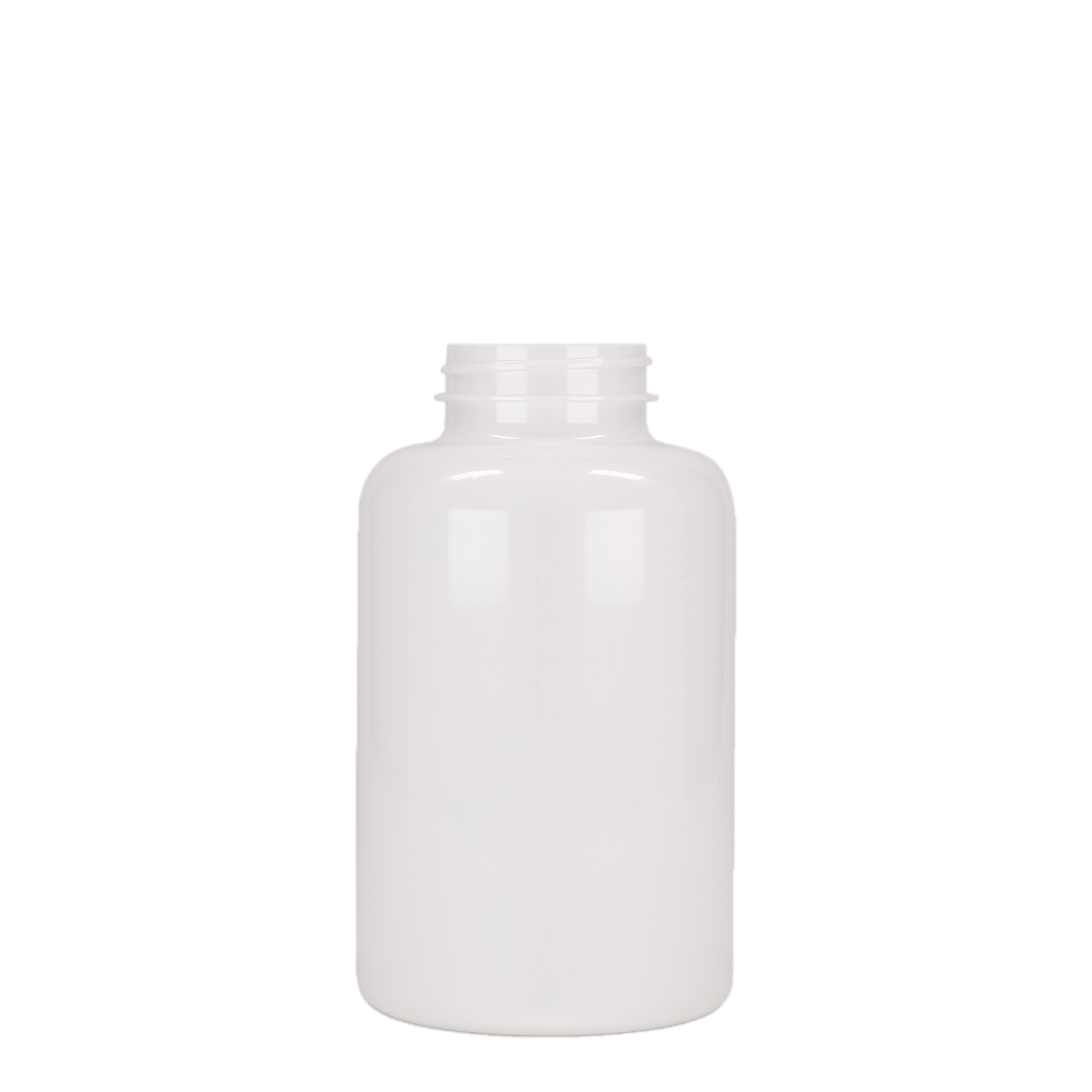 500 ml PET lahvička, plast, bílá, hrdlo: 45/400