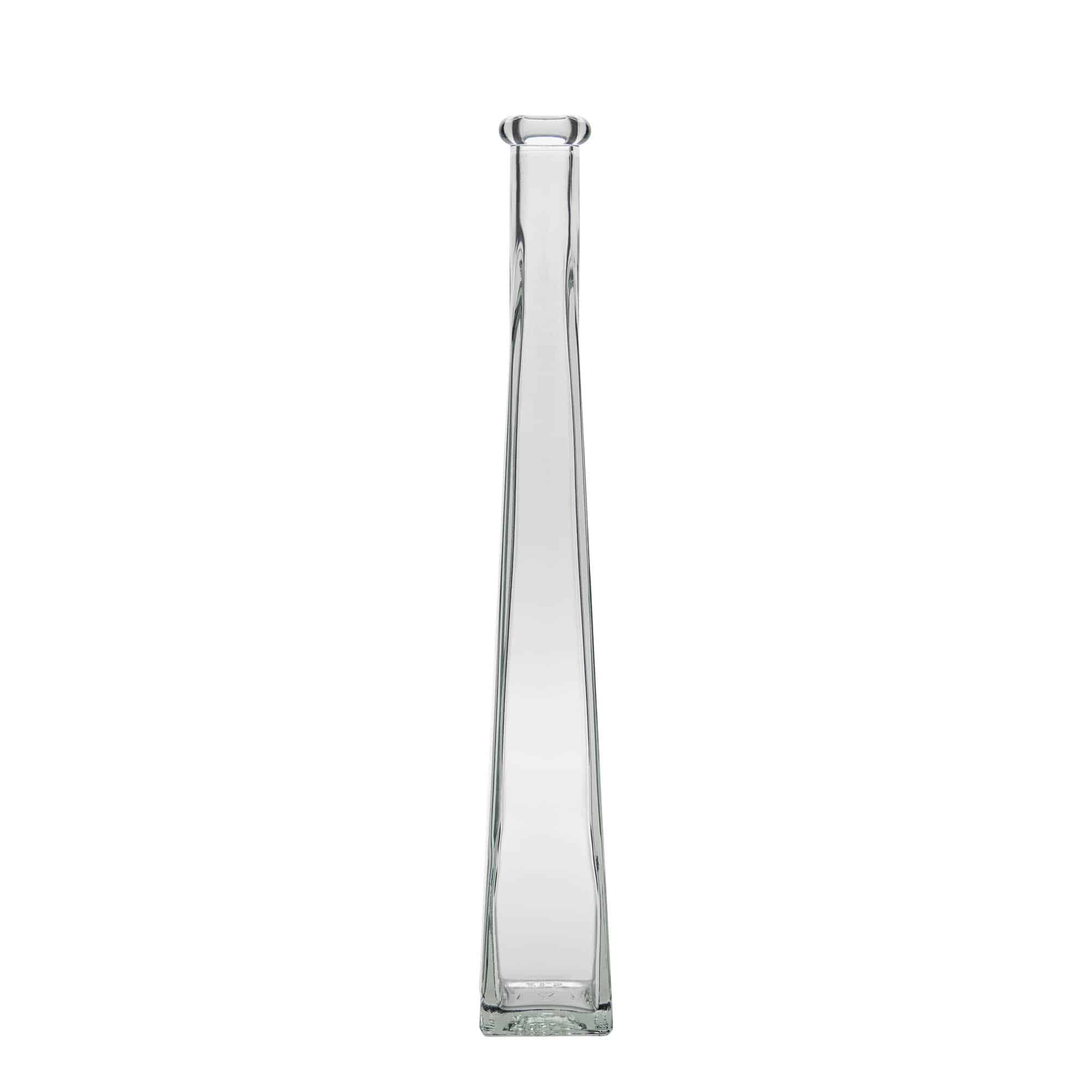 Skleněná lahev 200 ml 'Dama Quadrato', čtvercová, uzávěr: korek