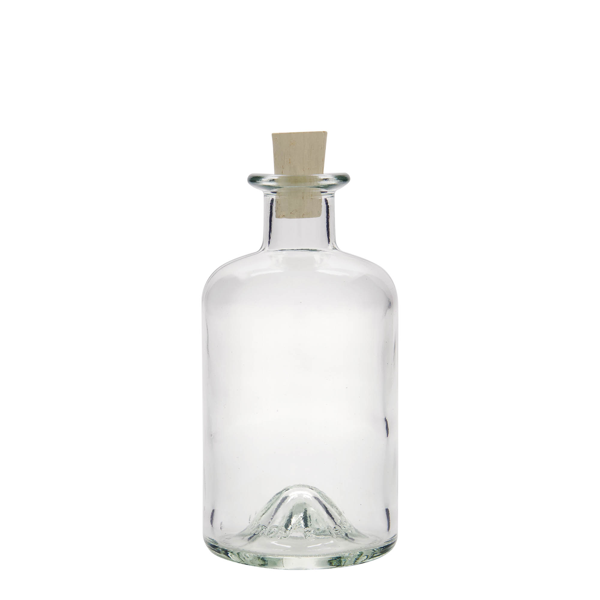 350 ml lékárenská skleněná láhev, hrdlo: korek