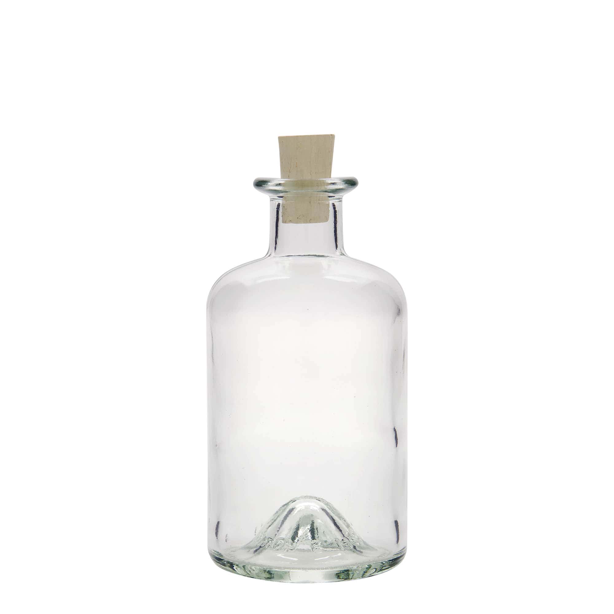 350 ml lékárenská skleněná láhev, hrdlo: korek