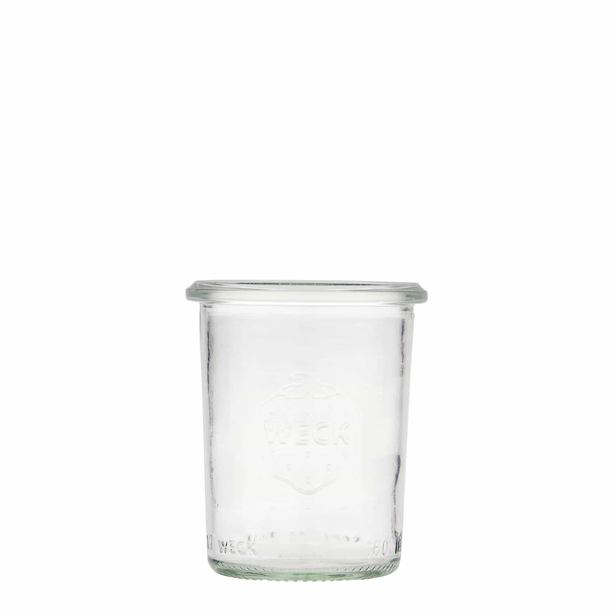 Konzervárenské sklenice WECK s 160 ml, uzávěr: kulatý okraj