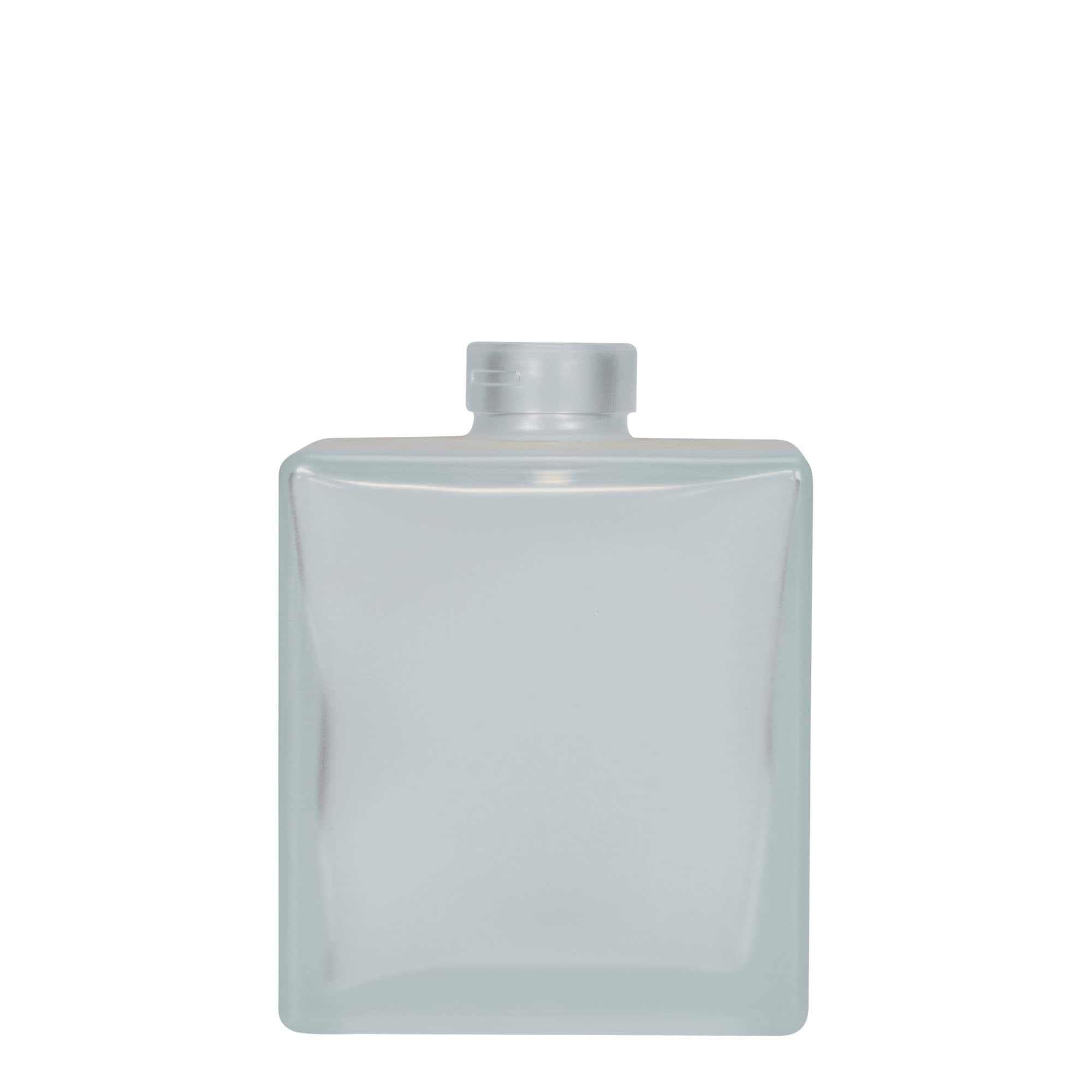 Skleněná lahev 500 ml 'Cube', čtvercová, matná, uzávěr: korek Skleněná lahev 500 ml 'Cube', čtvercová, matná, uzávěr: korek
