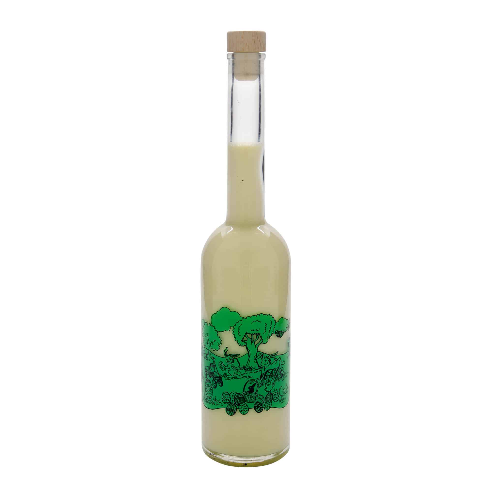 500 ml skleněná láhev 'Opera', motiv: Veselé Velikonoce, hrdlo: korek
