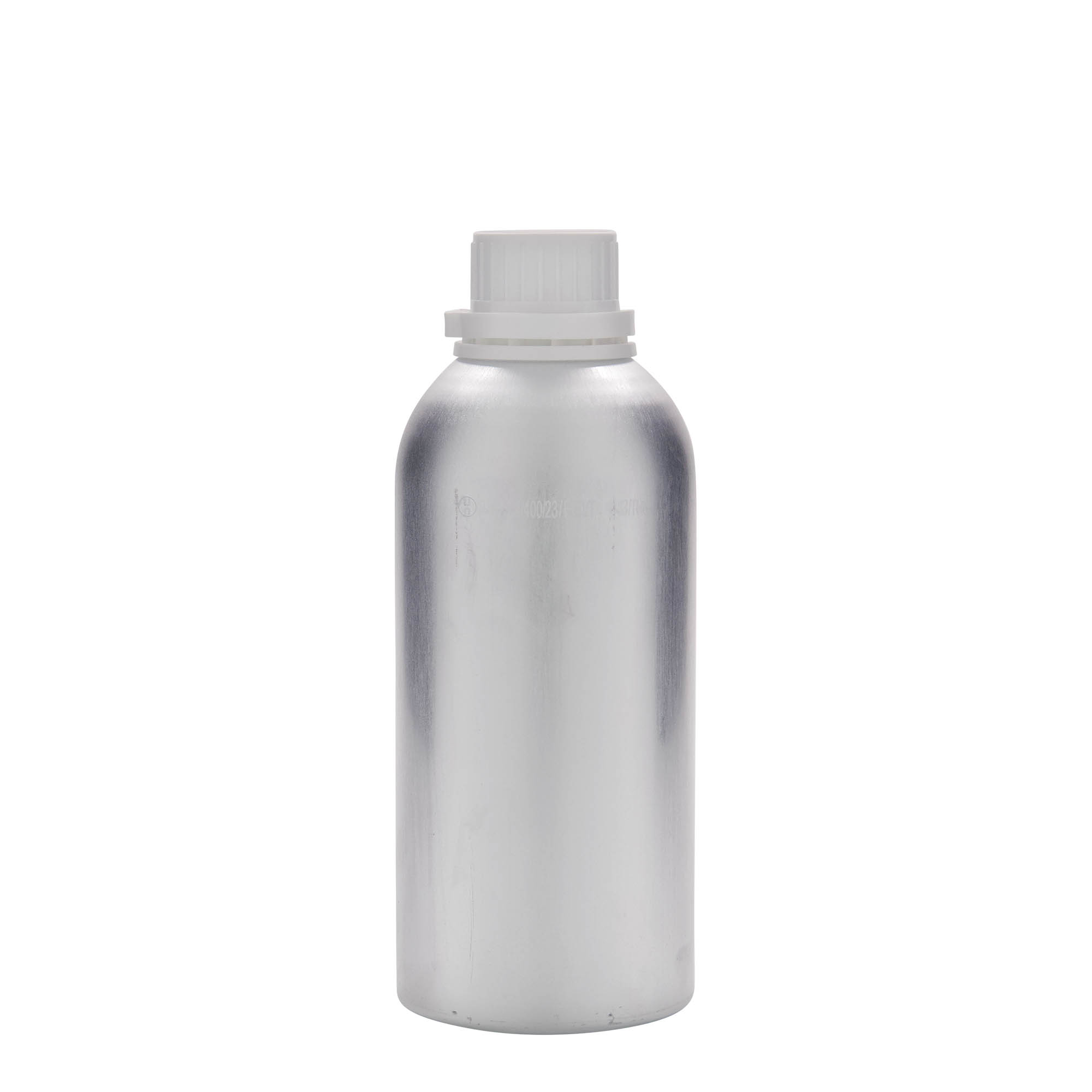 625 ml hliníková láhev, kov, stříbrná, hrdlo: DIN 32