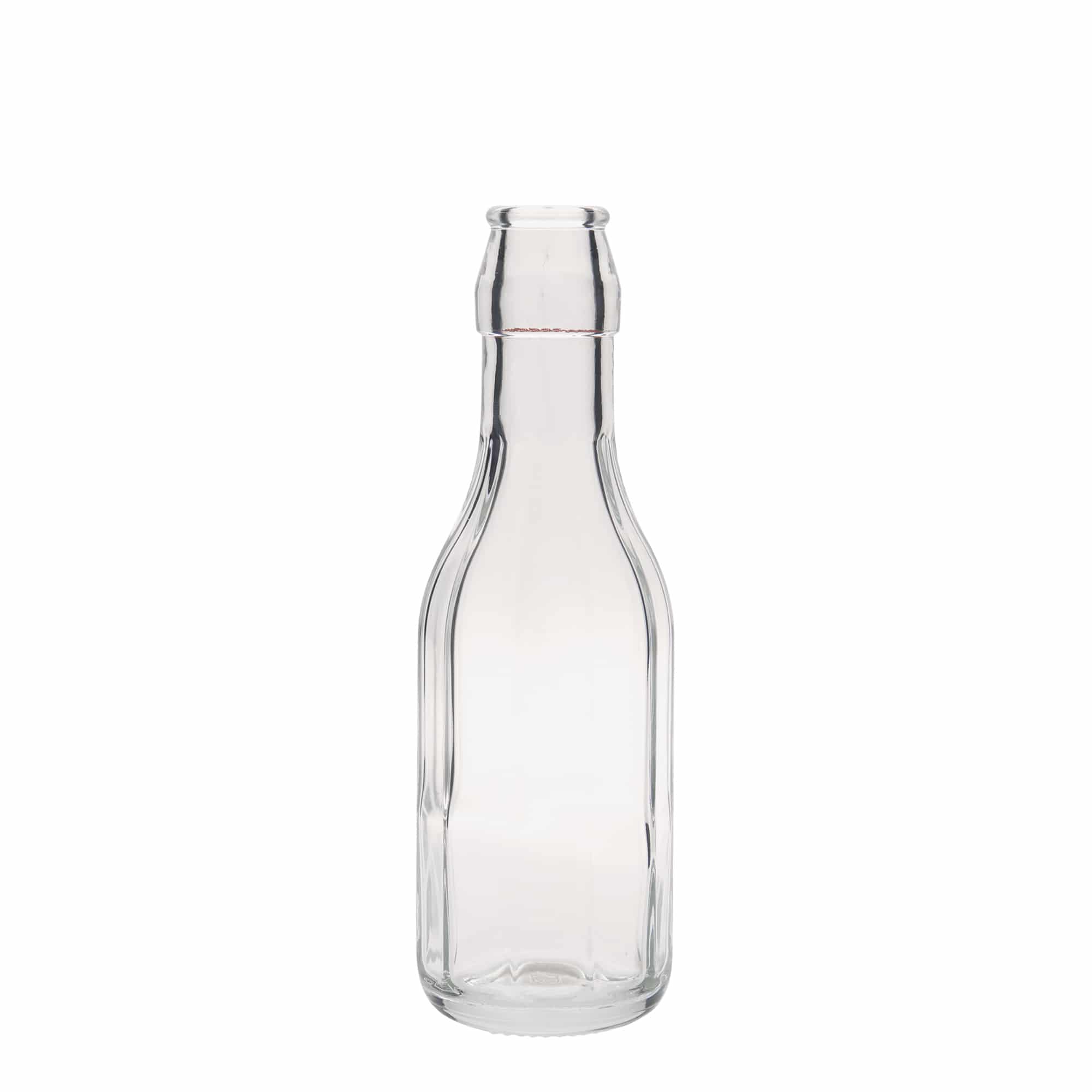 250 ml skleněná lahev „Bravo“, desetiboká, hrdlo: s pákovým uzávěrem