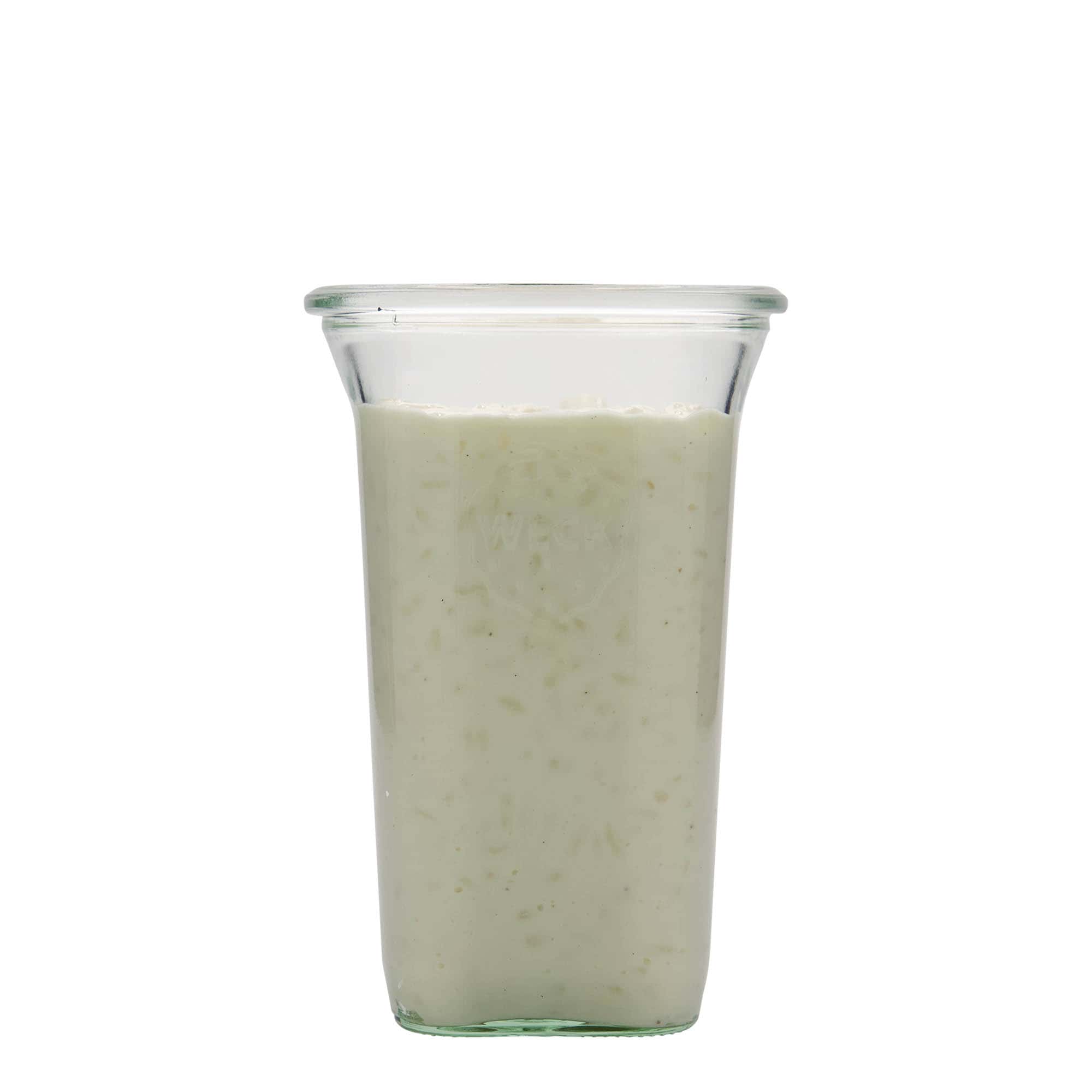 Sklenice WECK Quadro 795 ml, čtvercová, uzávěr: kulatý okraj