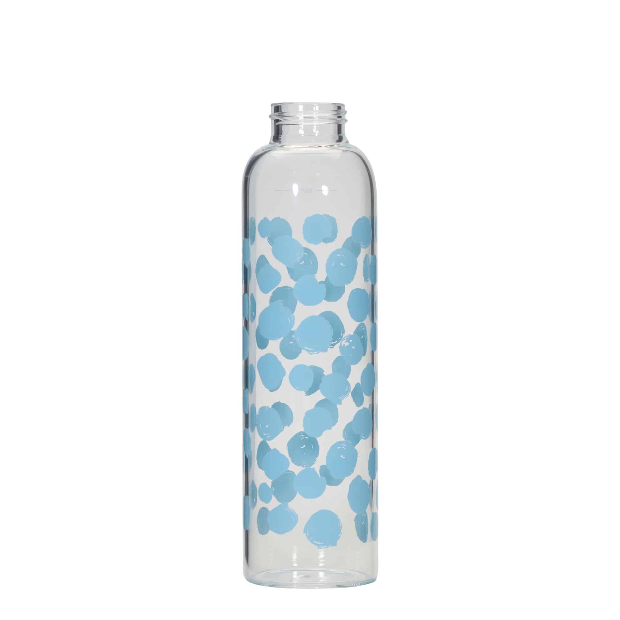 Lahev na pití 500 ml 'Perseus', motiv: modré puntíky, uzávěr: šroubovací uzávěr Lahev na pití 500 ml 'Perseus', motiv: modré puntíky, uzávěr: šroubovací uzávěr