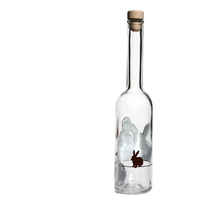500 ml skleněná láhev 'Opera', motiv: králík, hrdlo: korek 500 ml skleněná láhev 'Opera', motiv: králík, hrdlo: korek