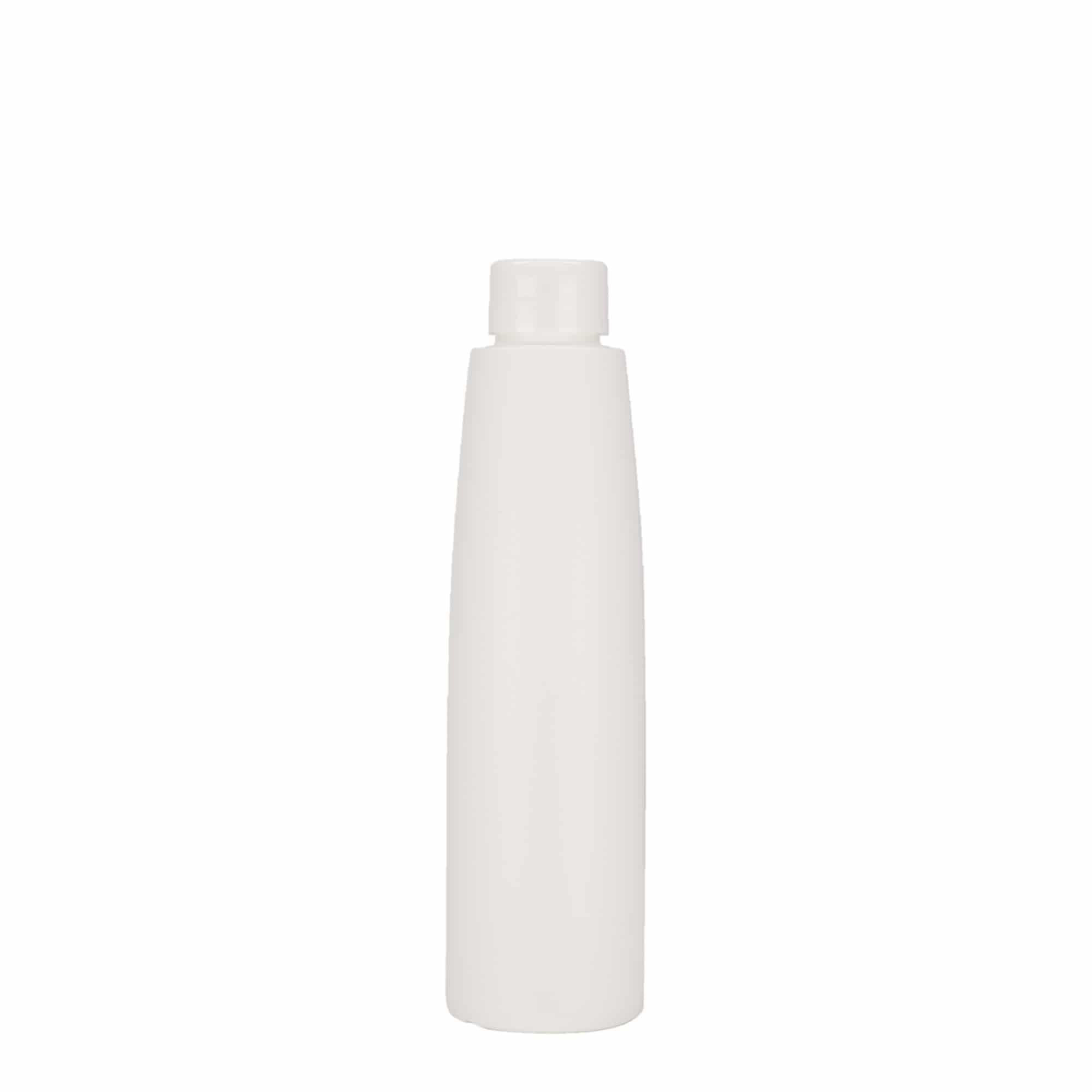 200 ml plastová lahev 'Donald', HDPE, bílá, hrdlo: 24/410