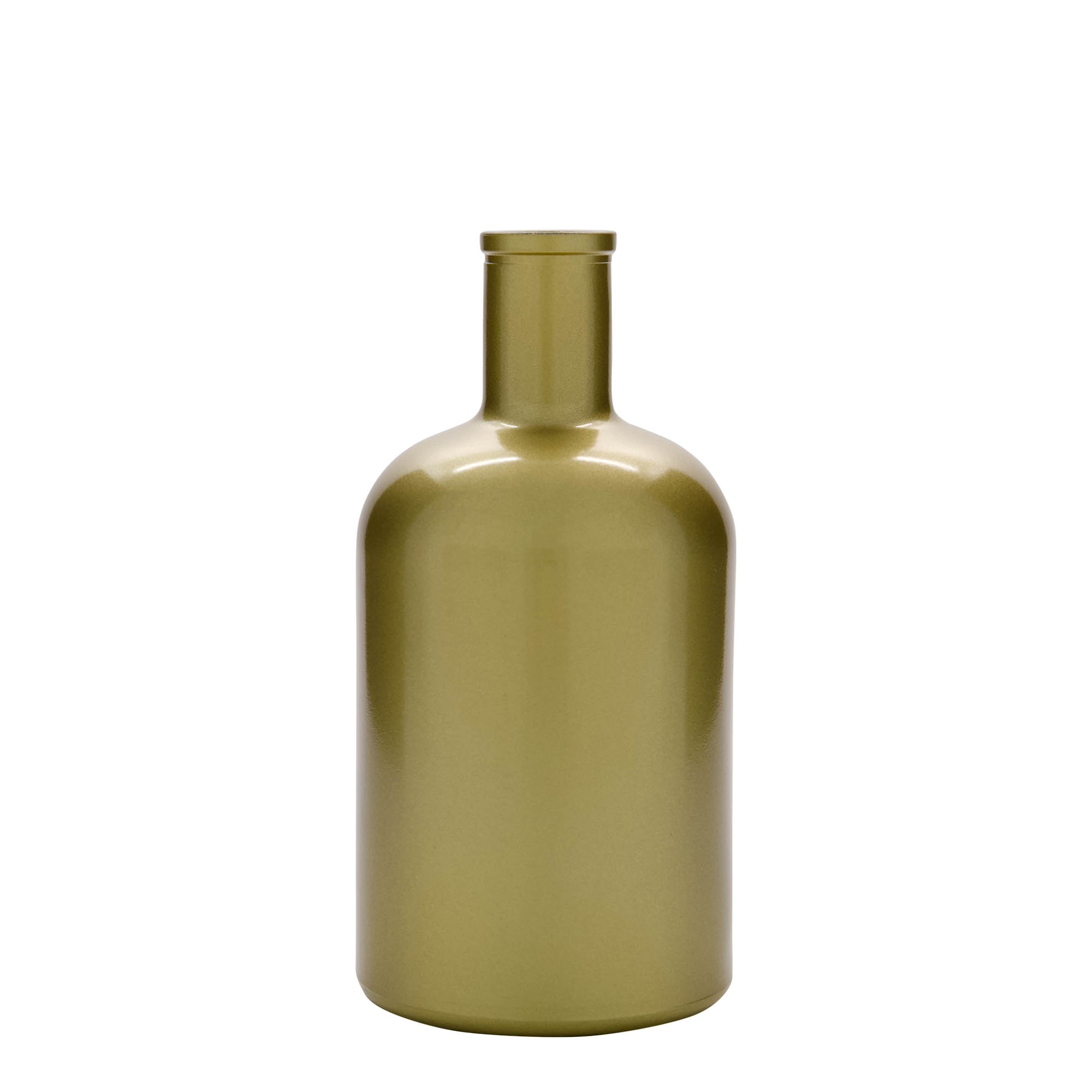 700 ml skleněná láhev 'Gerardino', zlatá, hrdlo: korek