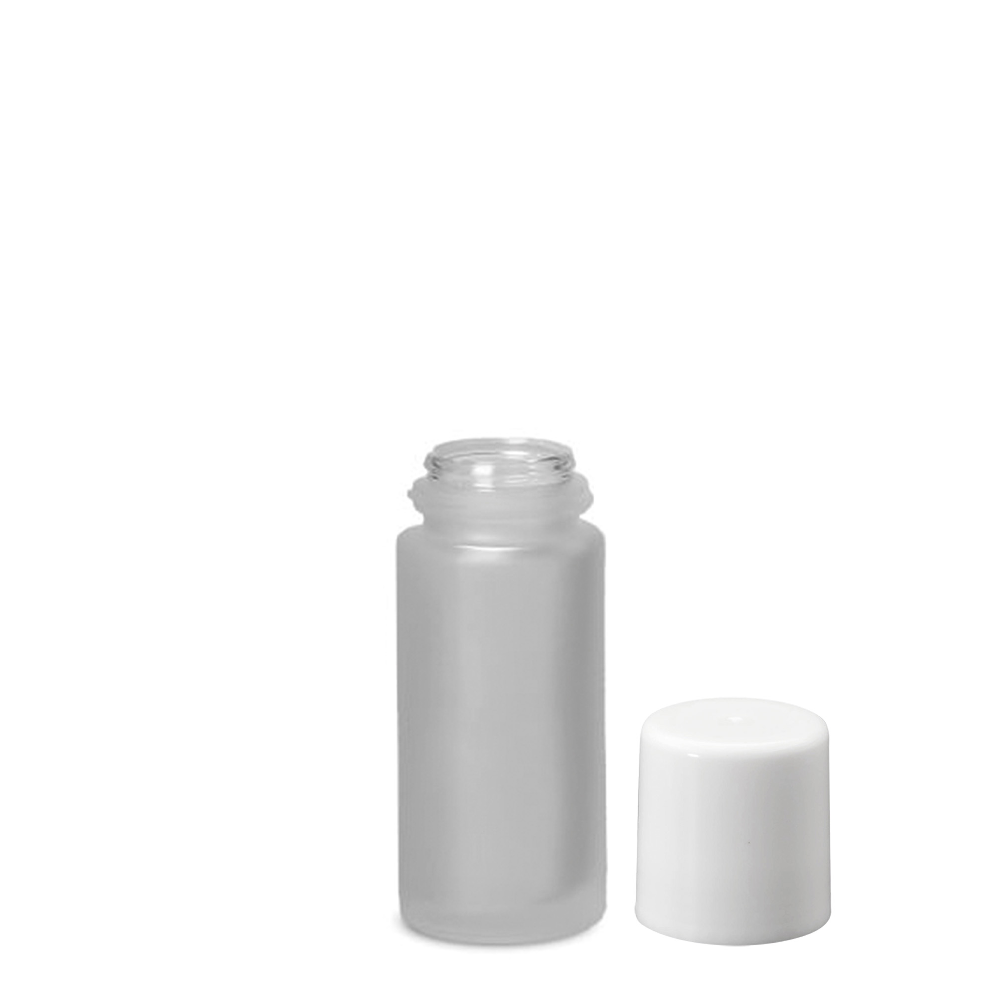 50 ml roll-on lahvička, sklo, hnědá, hrdlo: šroubovací uzávěr