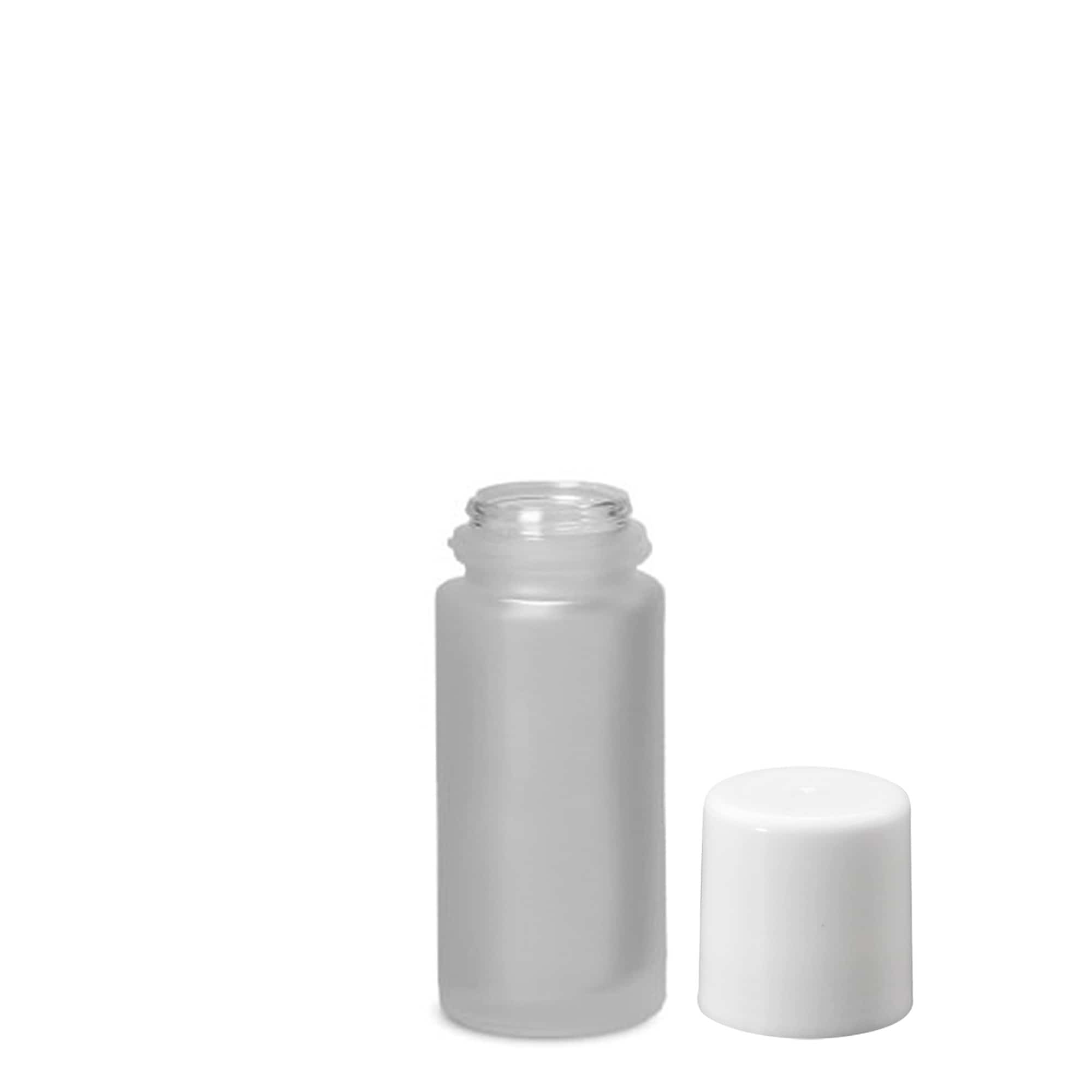 50 ml roll-on lahvička, sklo, matná, hrdlo: šroubovací uzávěr