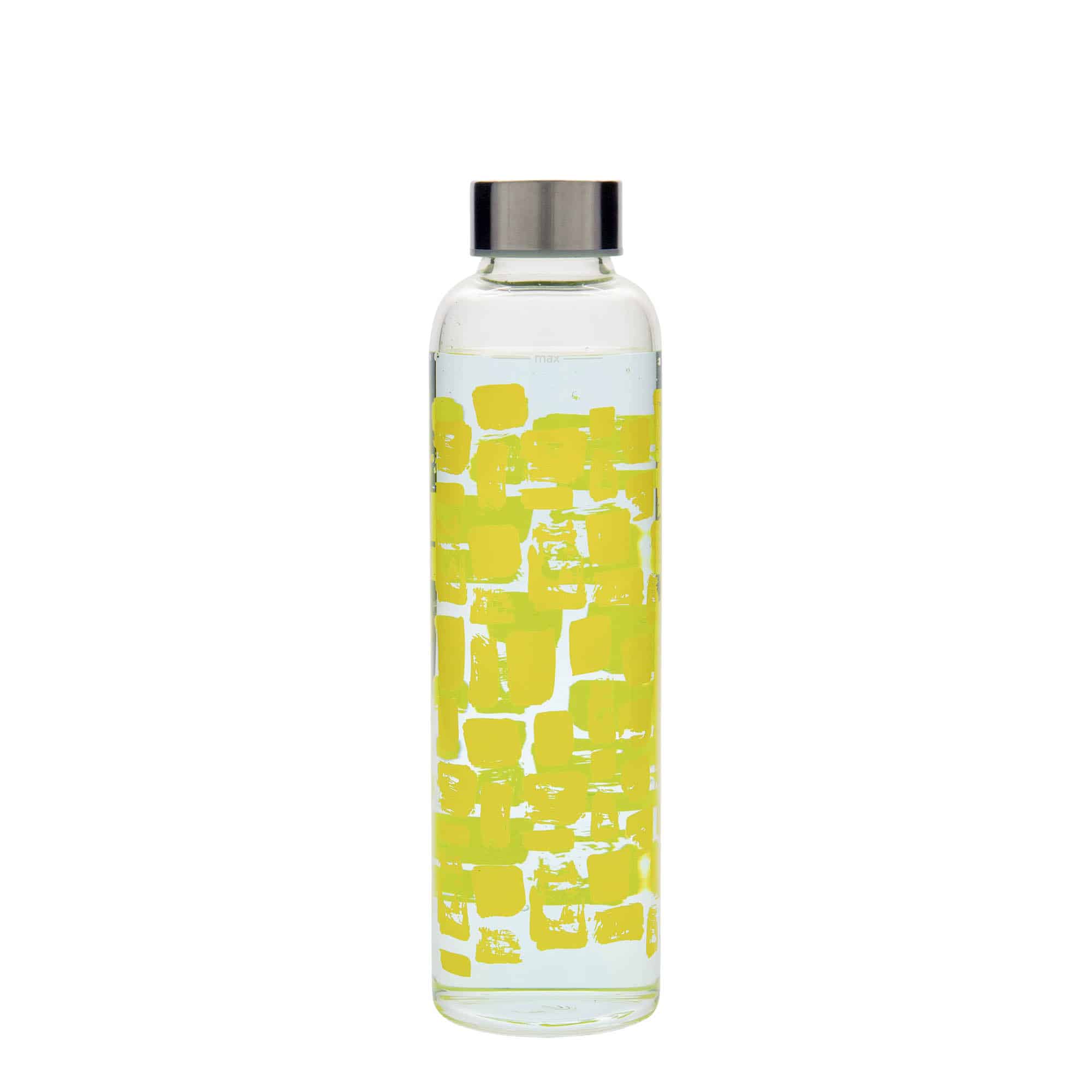Lahev na pití 500 ml 'Perseus', motiv: žluté obdélníčky, uzávěr: šroubovací uzávěr