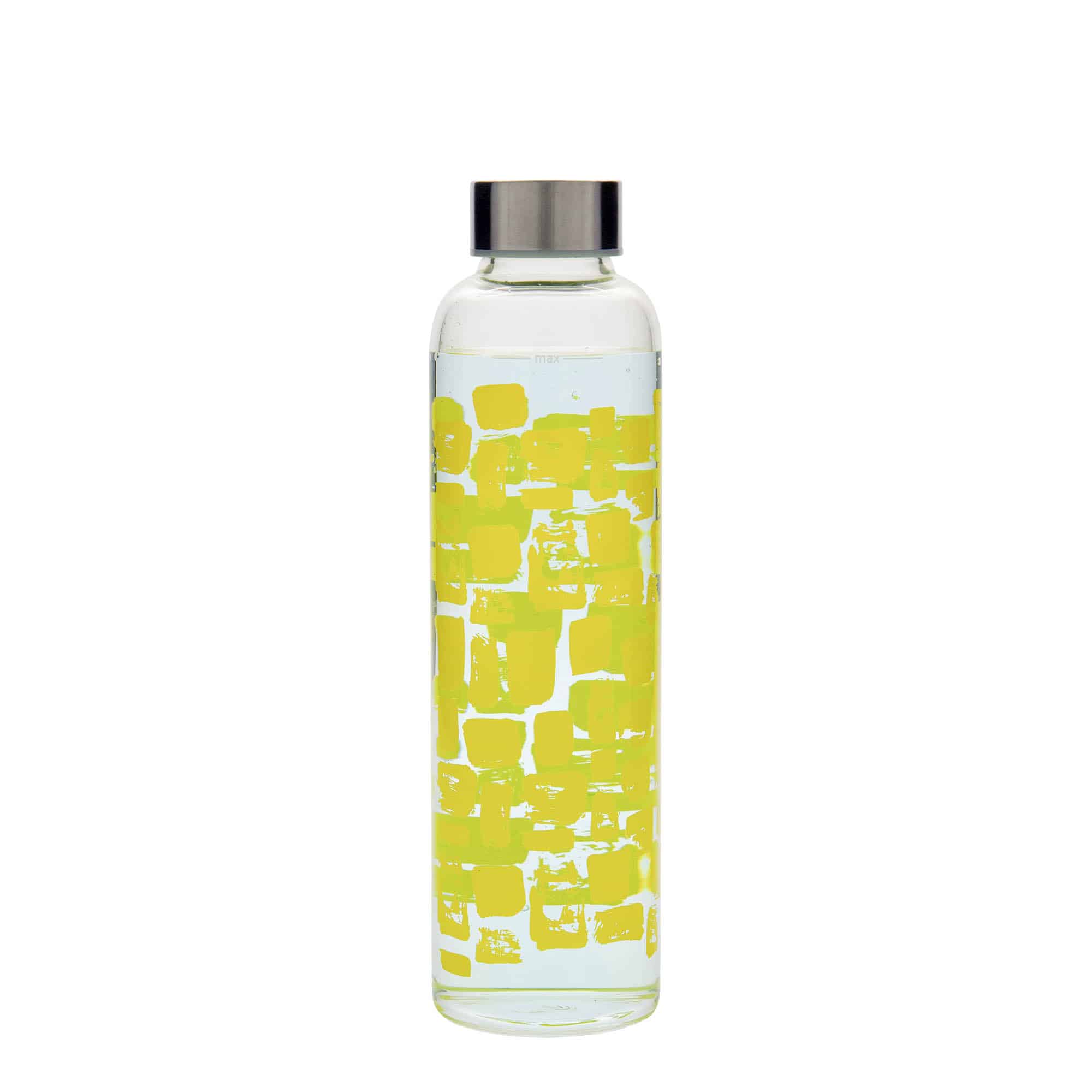 500 ml lahev na pití 'Perseus - Žluté obdélníky', uzávěr: šroubovací